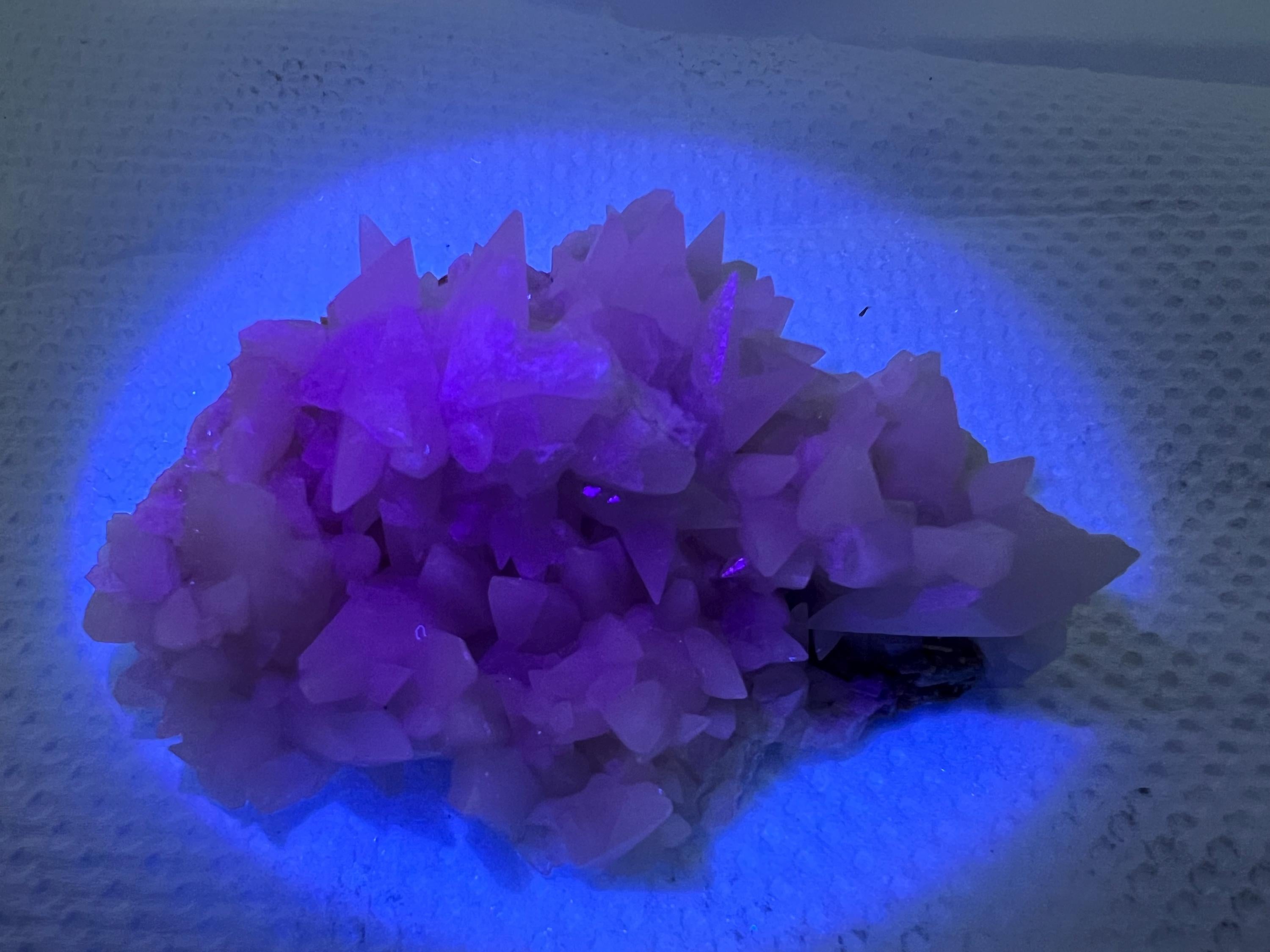 Calcite on Aragonite: Djurcovo Mine, Bulgaria Crystal