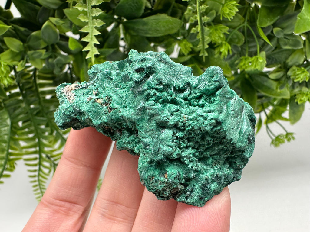 Polished Malachite Crystal from Congo, Green Mineral Specimen, Chakra Stone