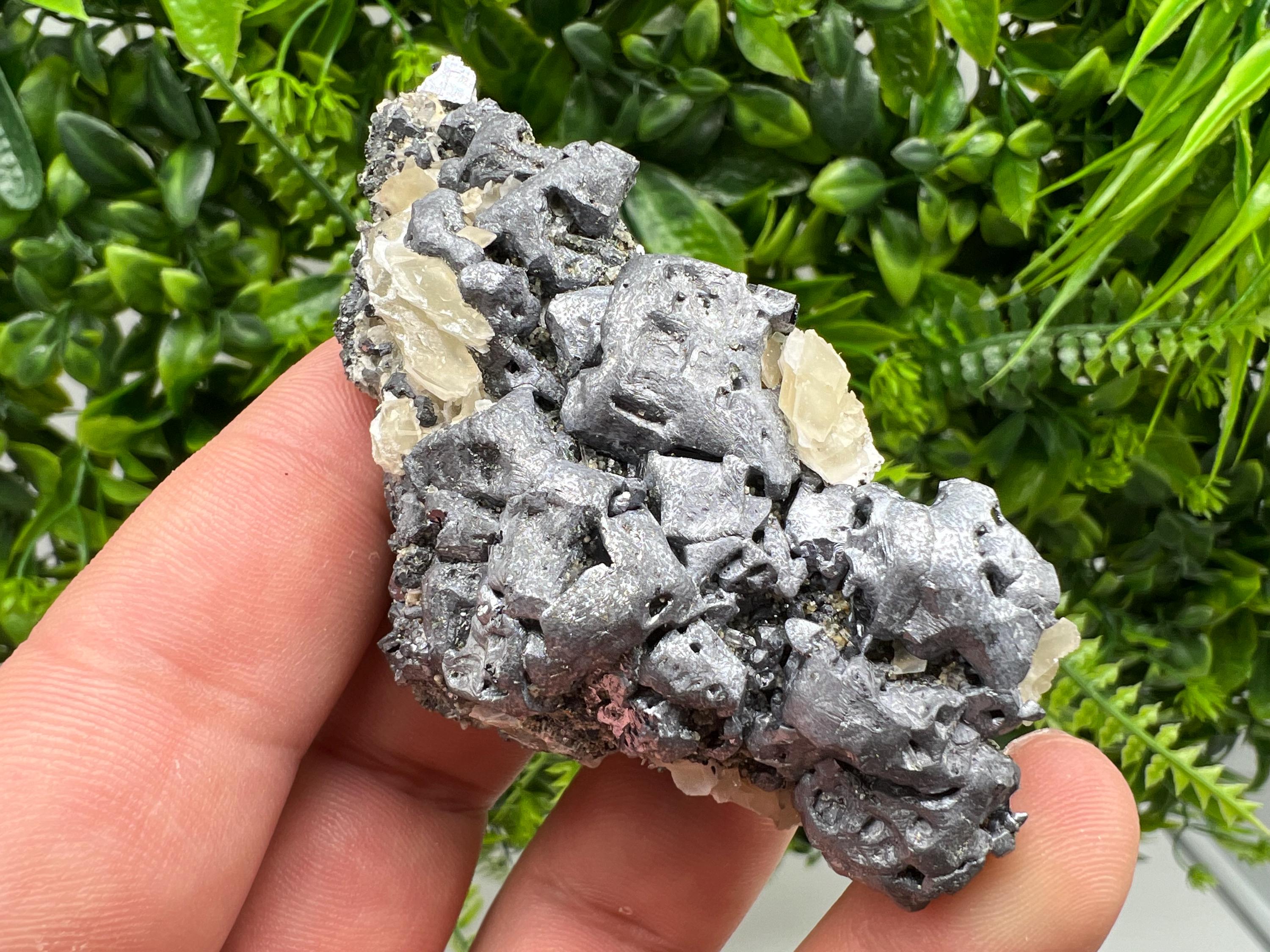 Beautiful Galena Spinel law whit Quartz,Calcite from Borieva mine,Bulgaria,natural minerals,collection crystal,gift,rock,collection stone
