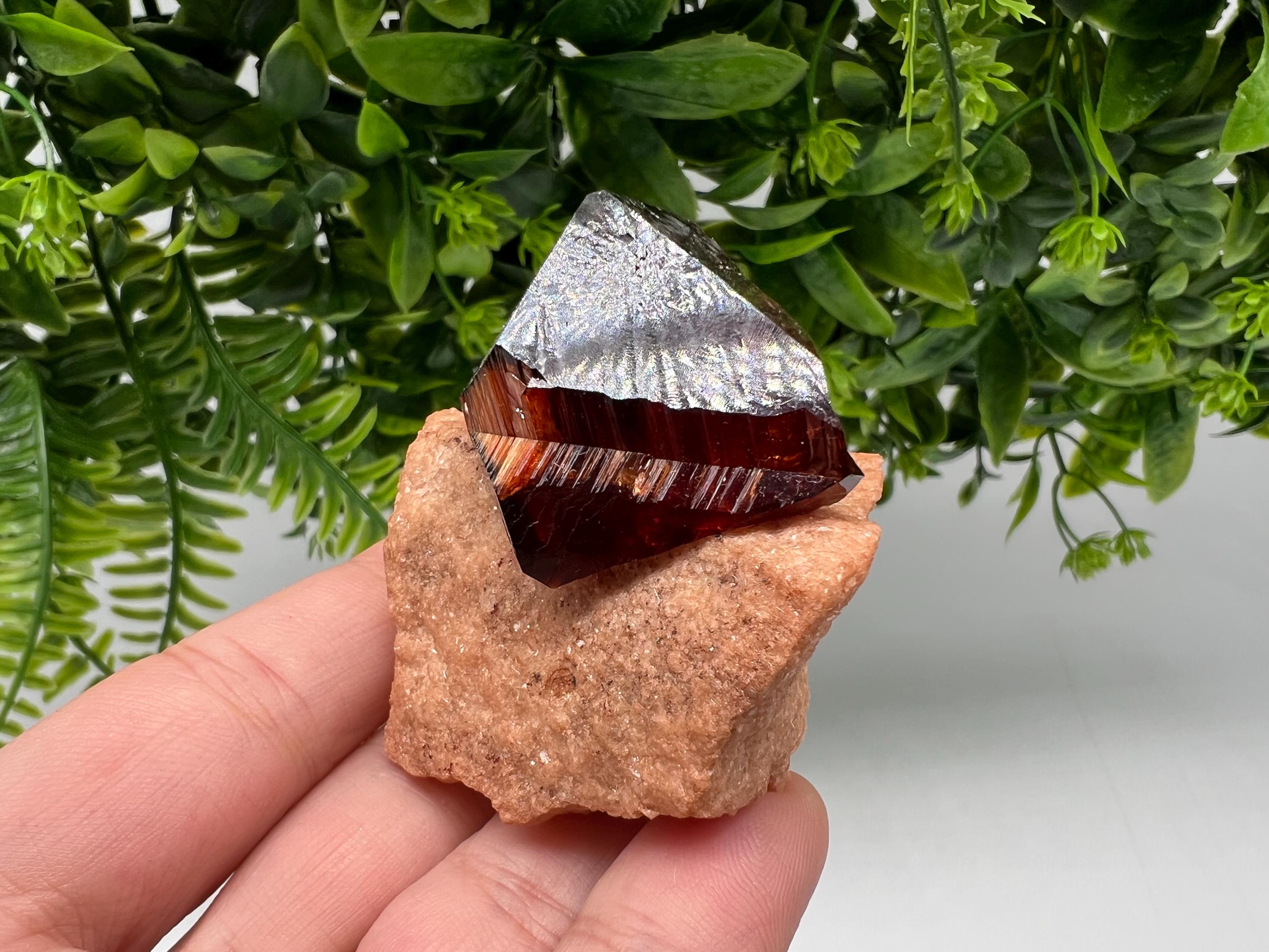 Orange-Brown Arcanite Mineral Specimen, Santa Ana Tin Mine