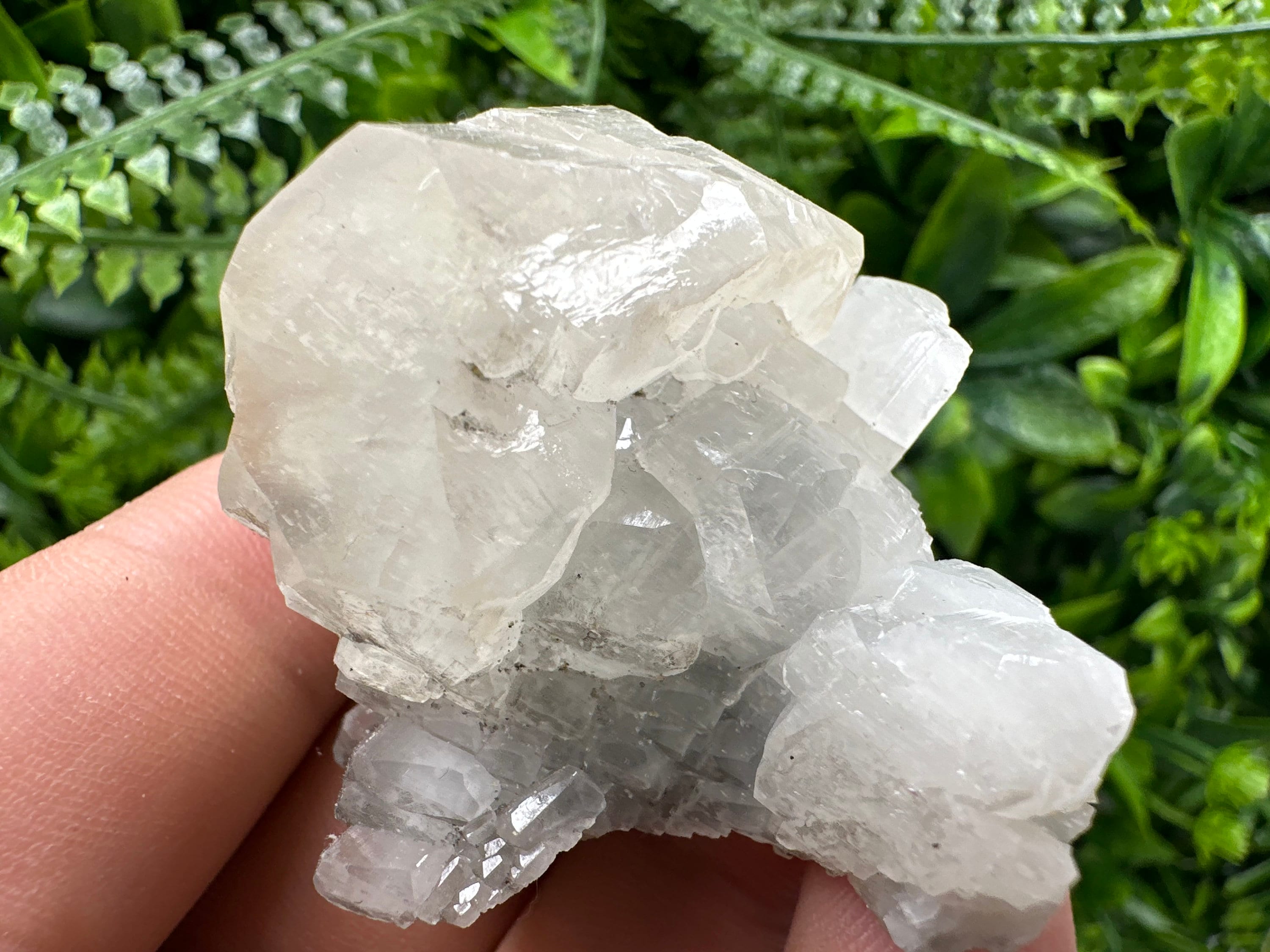 Spanish Calcite Mineral Specimen with Yellow Fluorite