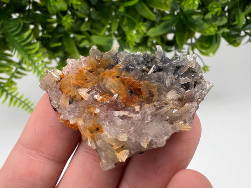 Bulgarian Quartz Mineral Specimen: Iron Oxide Limonite Inclusion