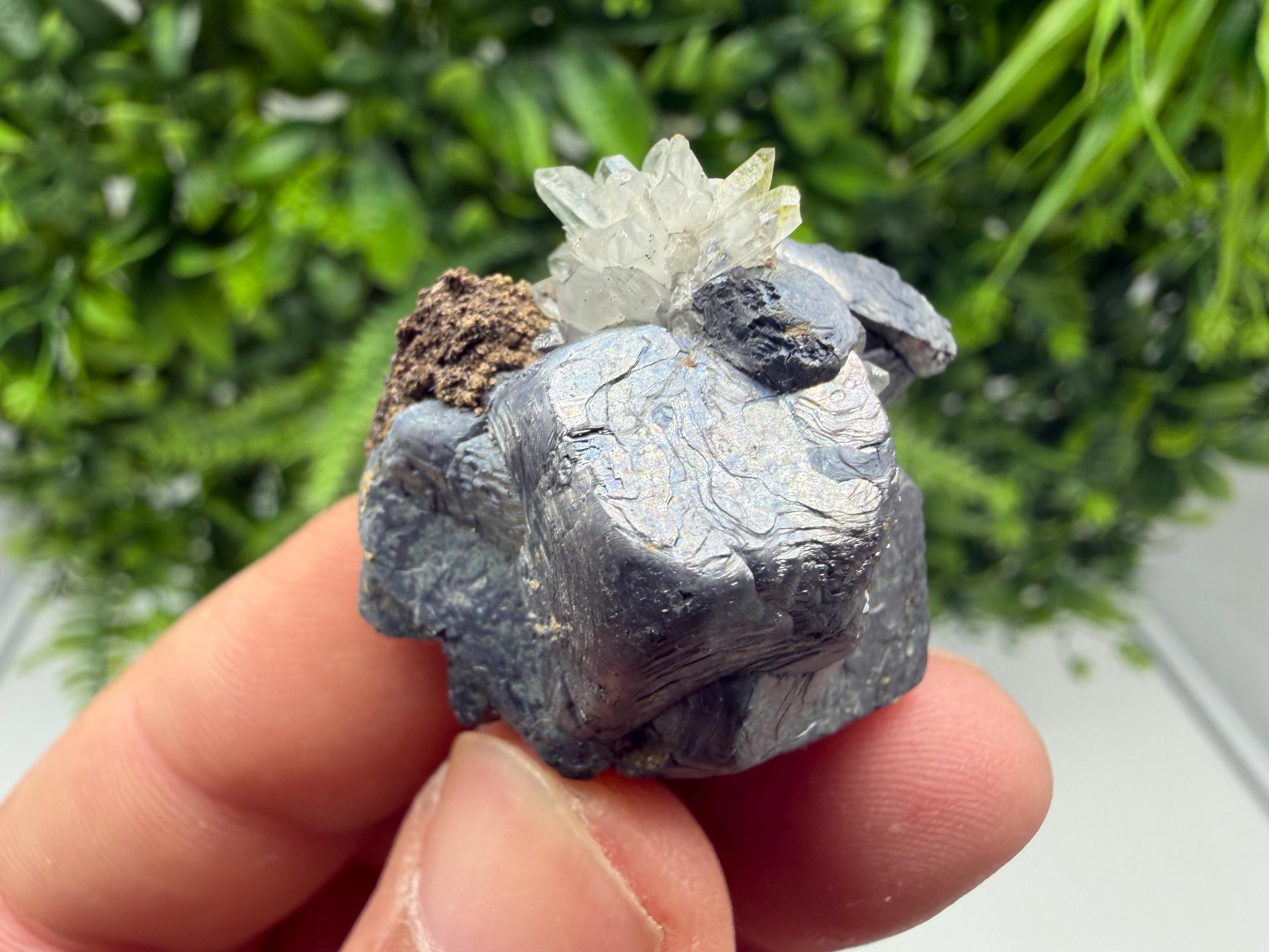 Galena whit Quartz whit Epidote,from Djurcovo mine,Laki,Bulgaria,Galena cluster,Galena mineral specimen,Home decor stone,crystal decor