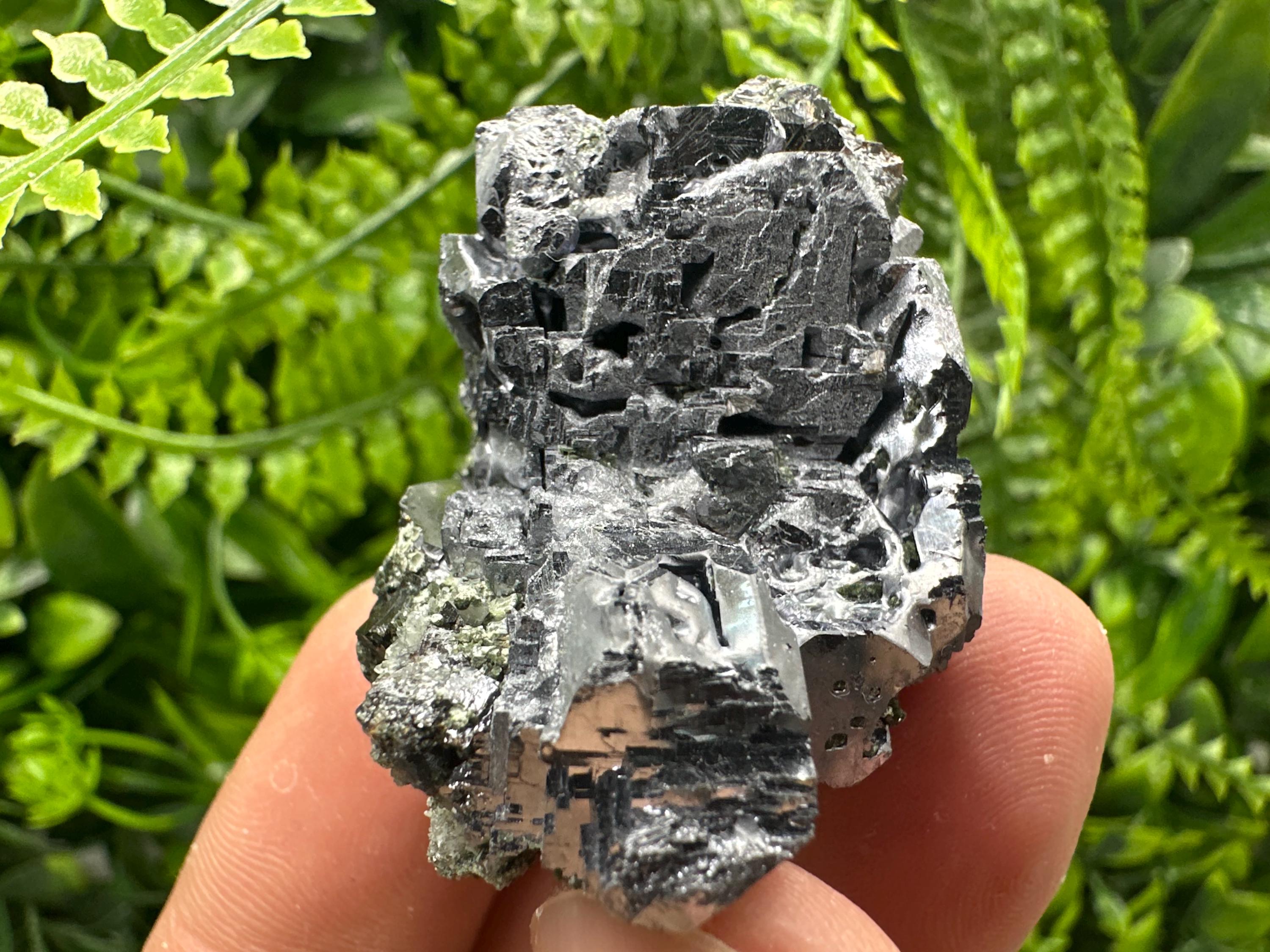 Shiny Galena Cluster: Borieva Mine, Madan, Bulgaria