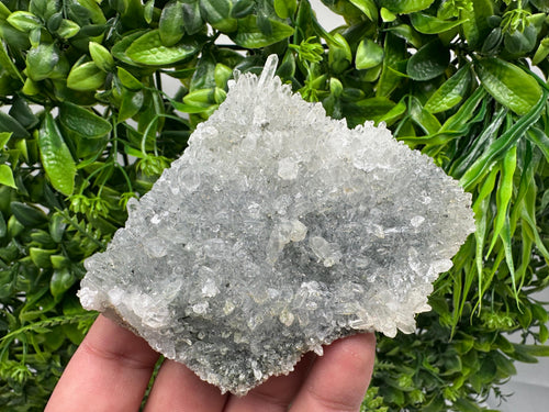 Chlorite Quartz Cluster: Bulgarian Mineral Specimen, Home Decor Stone