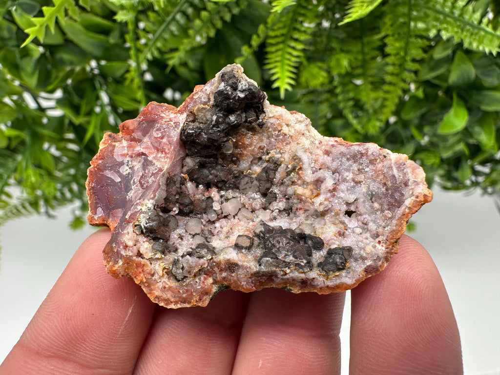Moroccan Red Chalcedony Crystal Specimen: Rare Mineral Gift