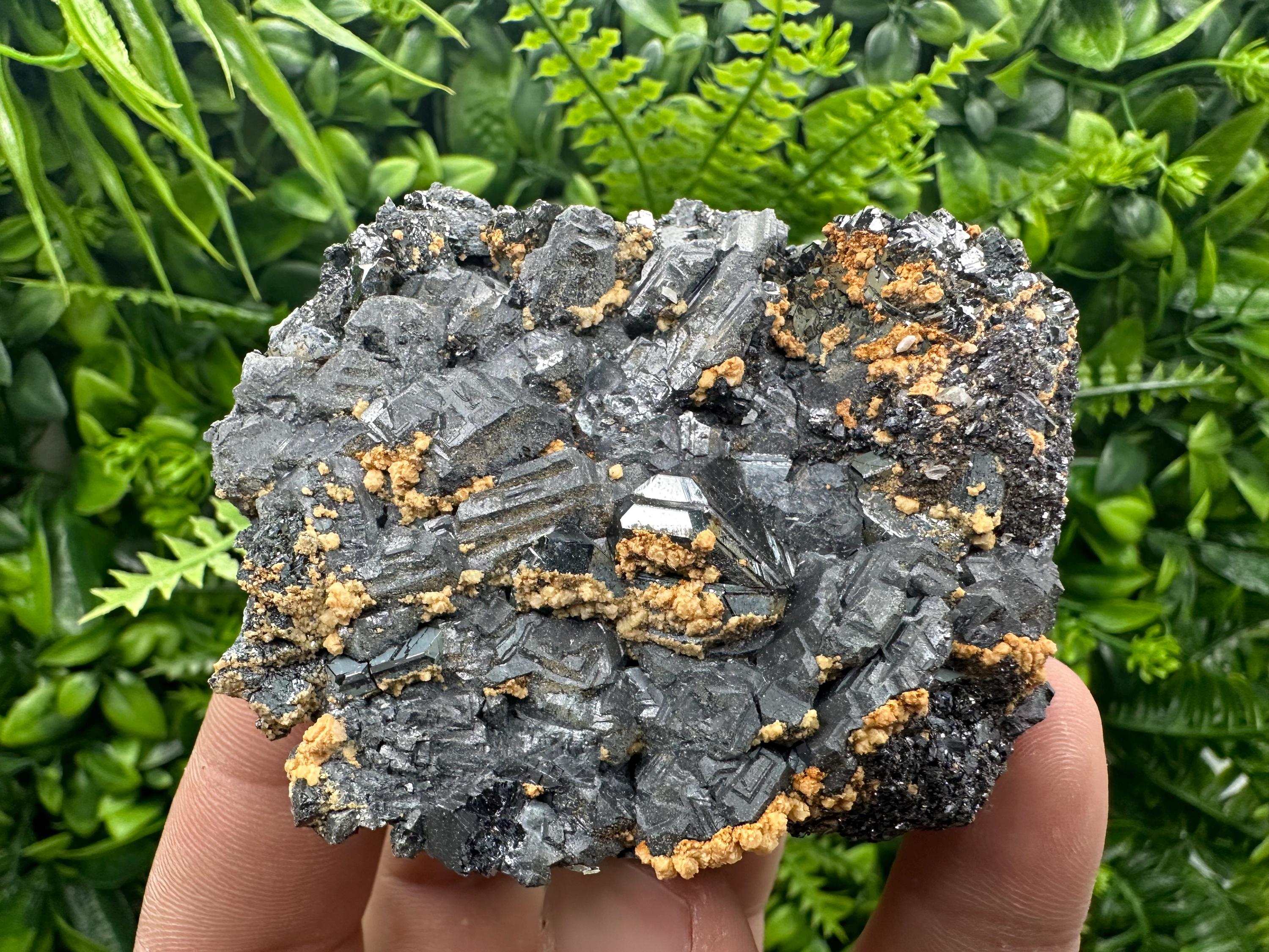 Galena Spinel with Dolomite and Sphalerite, Krushev Dol Mine Mineral Specimen