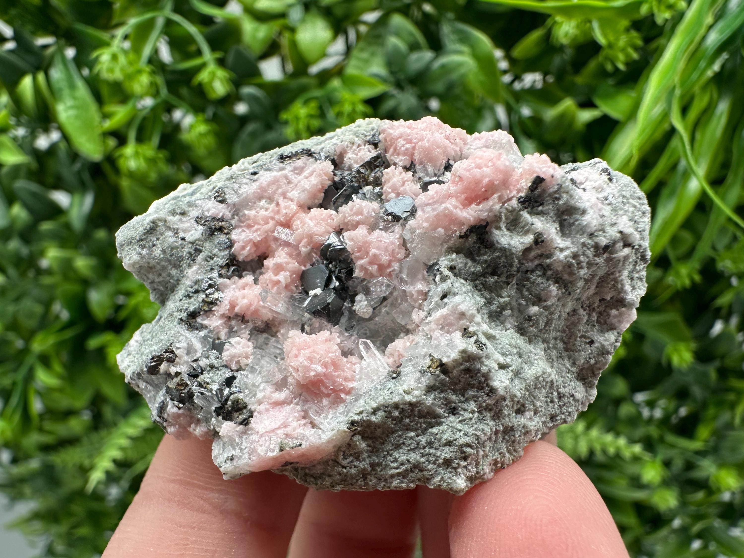 Pink Rhodochrosite Crystal: Starnica Mine, Bulgaria, Home Decor