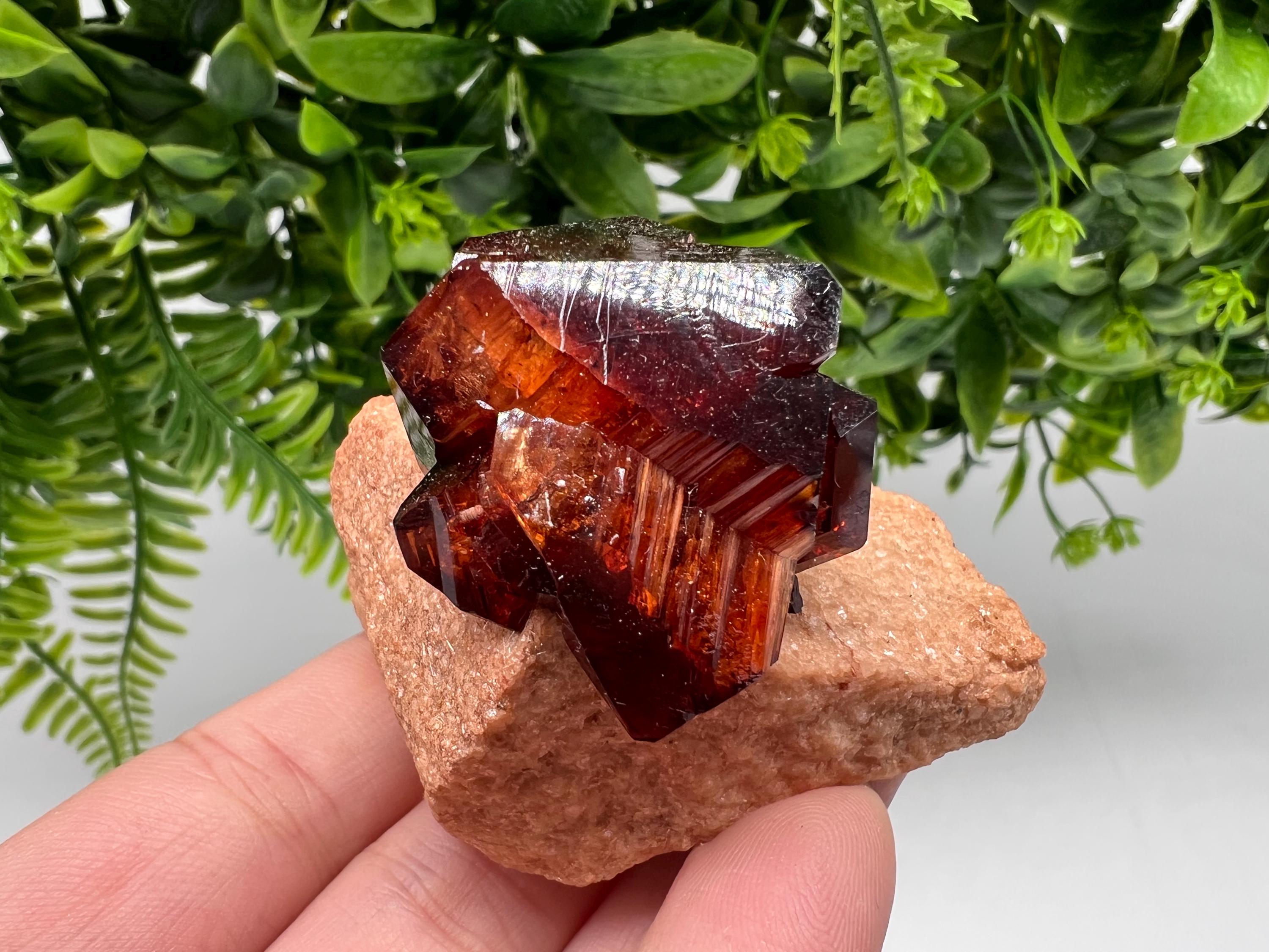 Orange-Brown Arcanite Mineral Specimen, Santa Ana Tin Mine