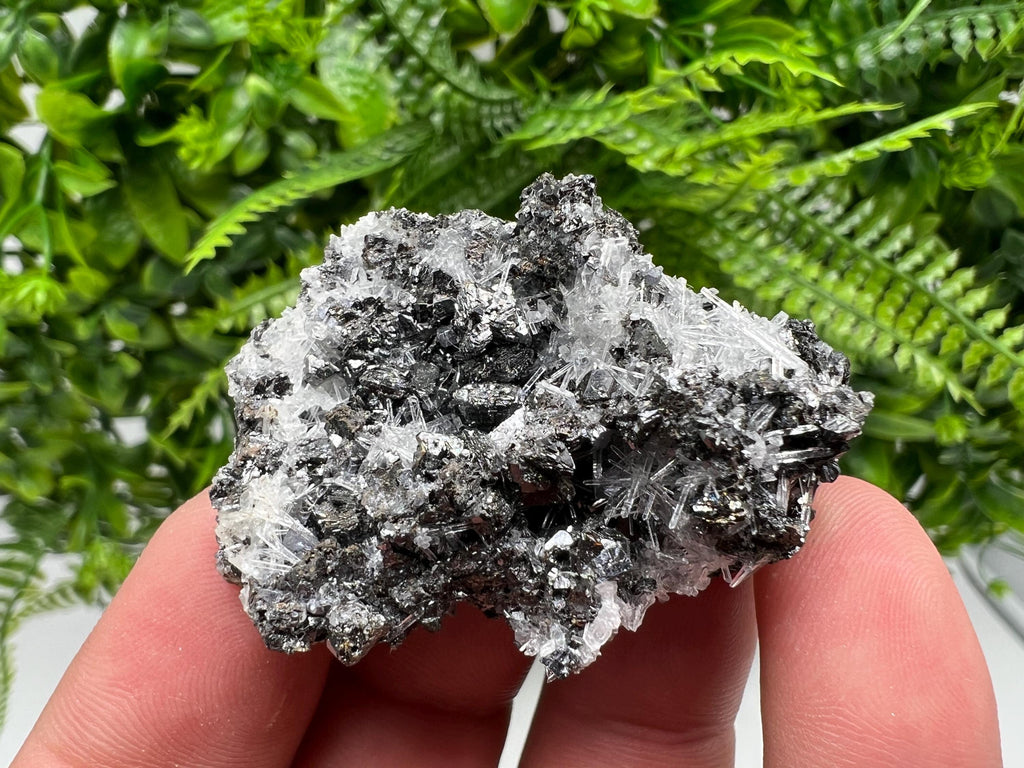 Calcite Sphalerite Galena on Quartz, Borieva Mine Mineral Specimen