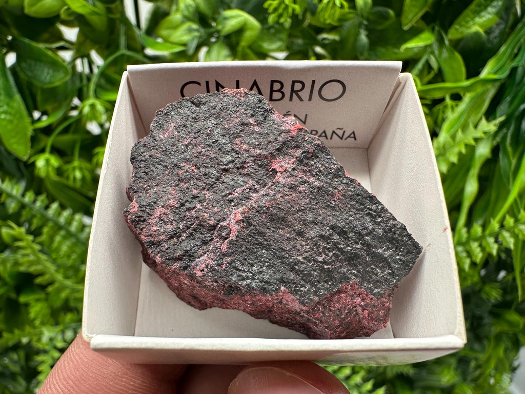 Red Cinnabar Crystal Specimen: Raw Mineral from Almaden, Spain