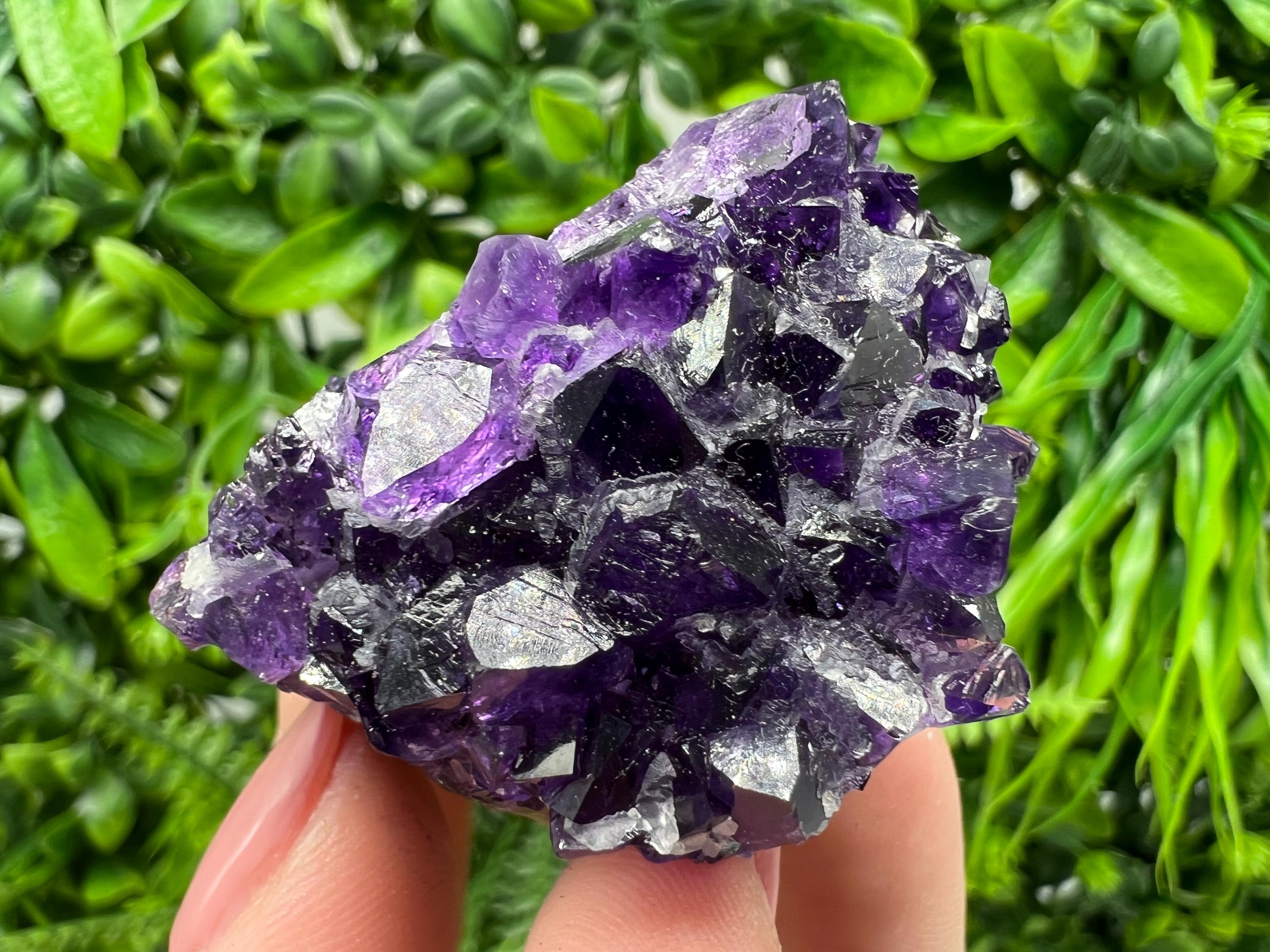 Uruguay Amethyst Crystal: Purple Quartz Home Decor, Energy Stone