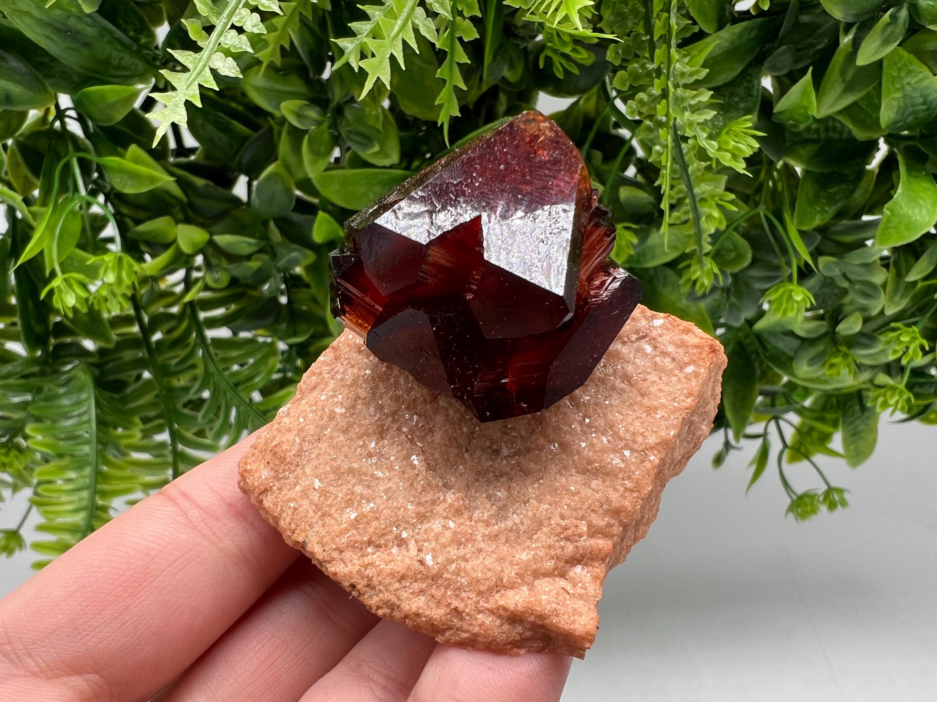 Orange-Brown Arcanite Mineral Specimen, Santa Ana Tin Mine