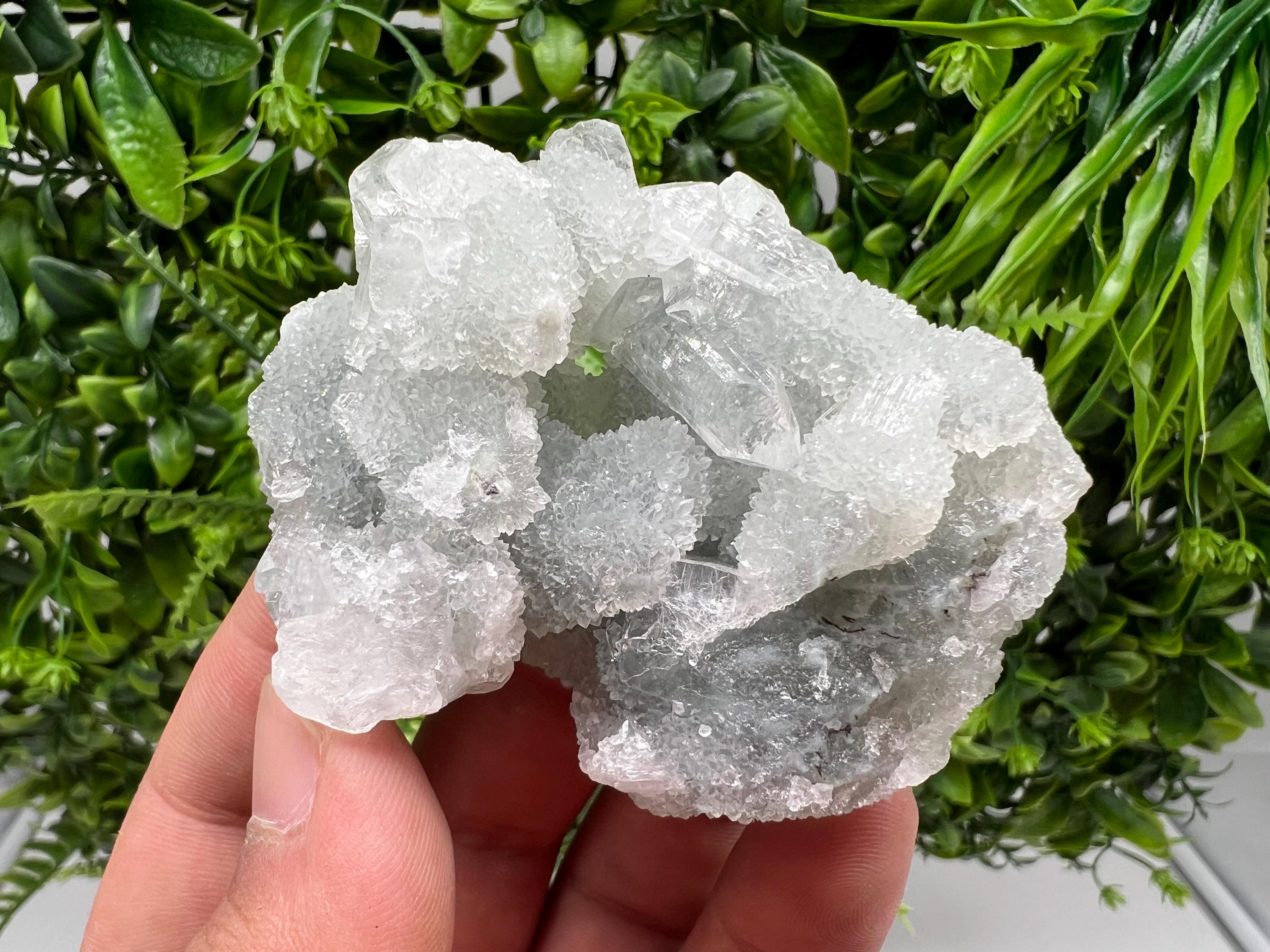 Natural Chalcedony Mineral Specimen: India Crystal Collection