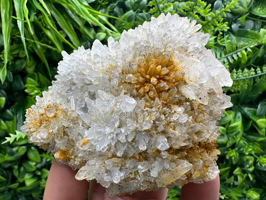 Transparent Quartz Cluster with Mineral Inclusions, Bulgaria