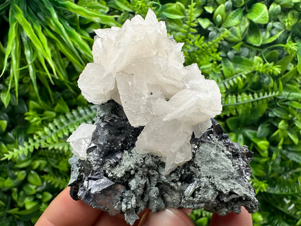 Galena, Calcite, Sphalerite, Quartz Mineral Specimen, Bulgaria