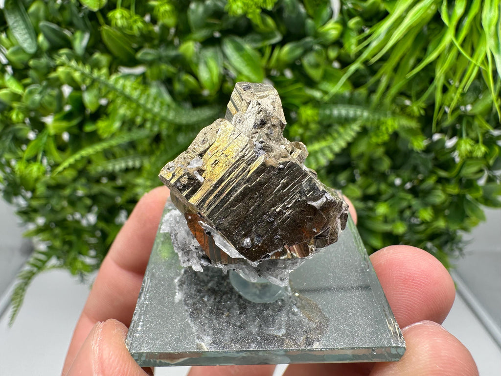 Rainbow Pyrite Hematite Cluster: Borieva Mine, Bulgaria
