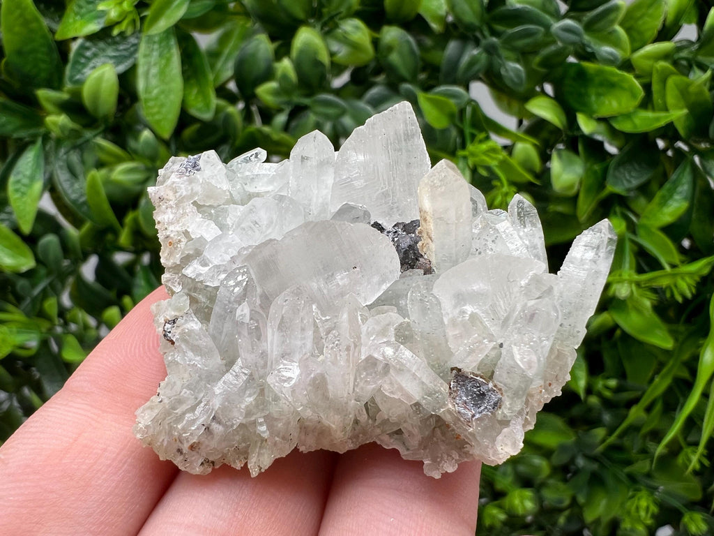 Wonderful Transparent Quartz,Chlorite,Calcite,From Borieva mine,Madan,Bulgaria,Quartz,Quartz crystal,mineral specimen,collection quartz