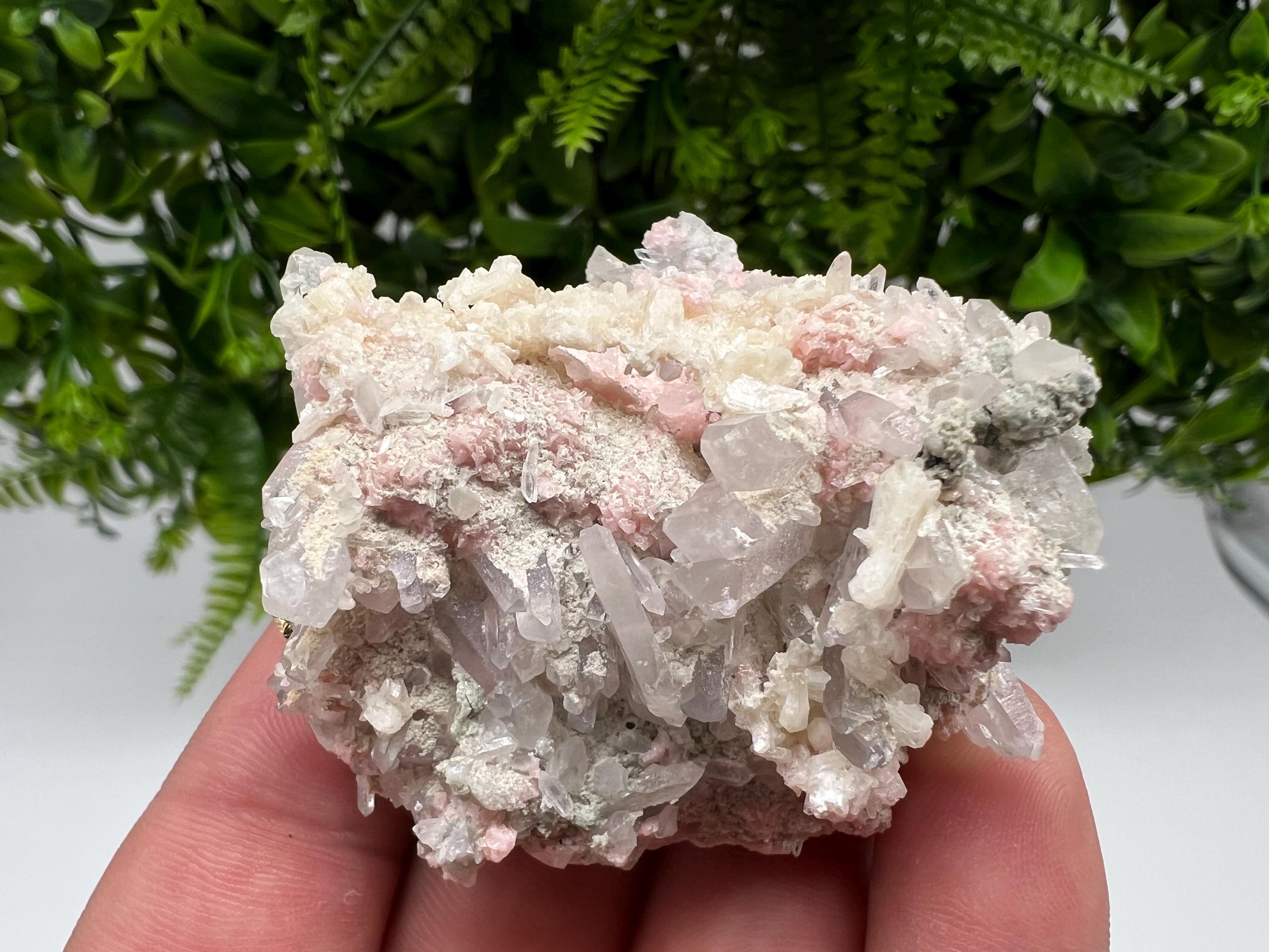 Pink Rhodochrosite Crystal: Starnica Mine, Bulgaria - Home Decor Stone