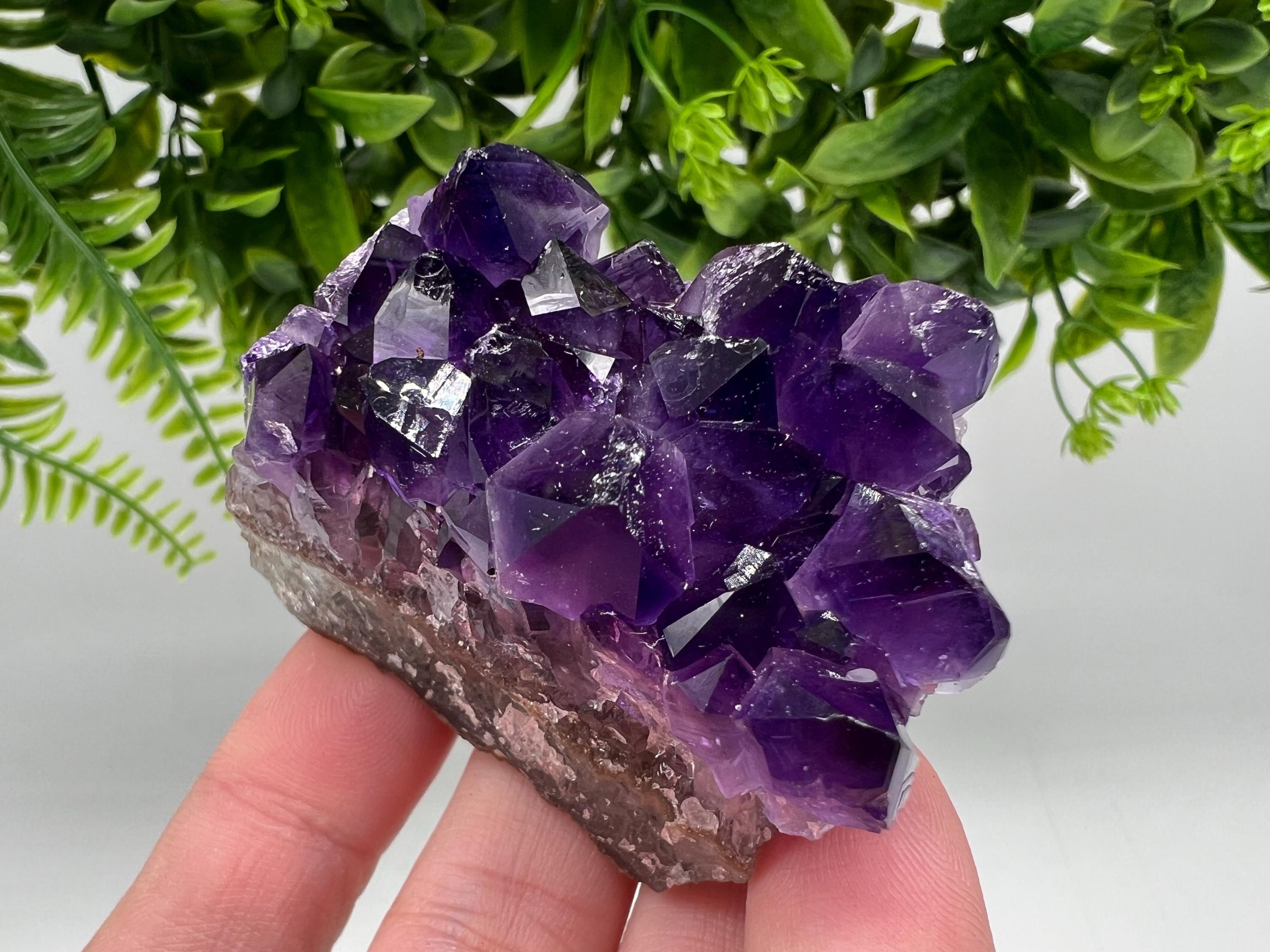 Uruguay Amethyst Crystal: Purple Quartz Home Decor, Energy Stone