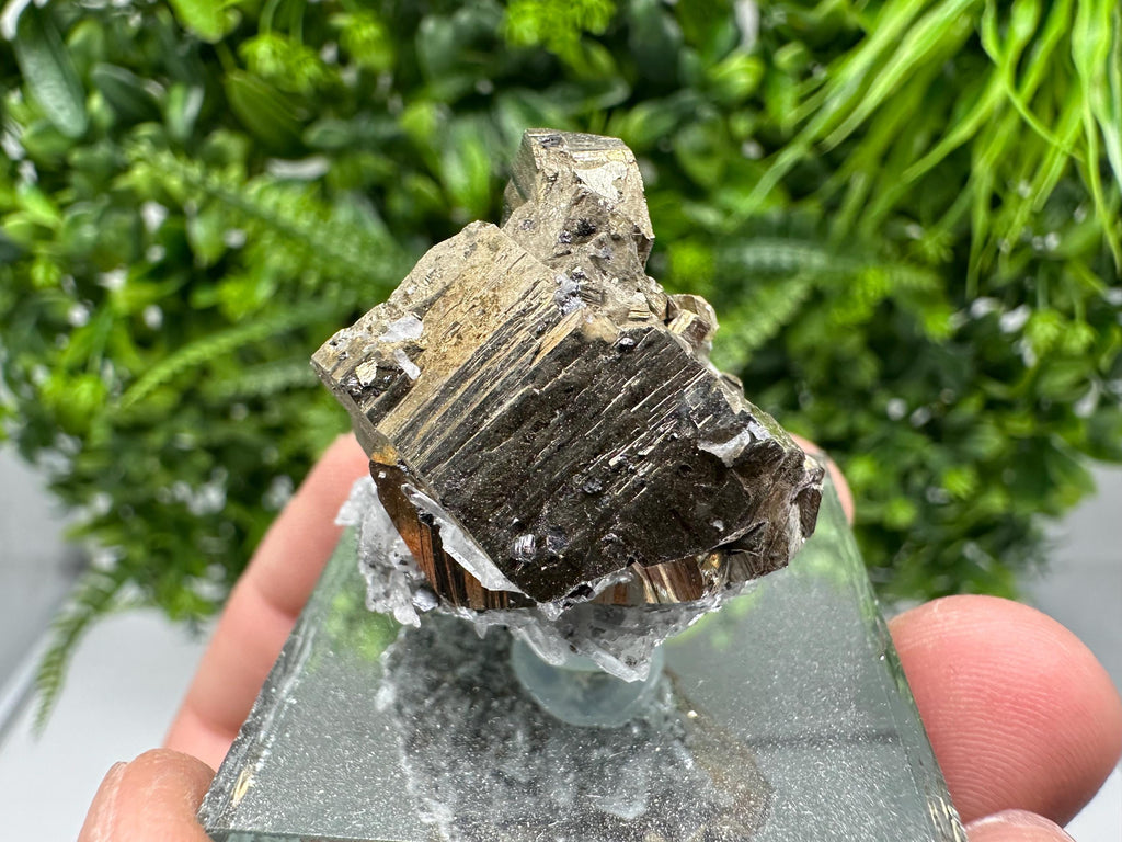 Rainbow Pyrite Hematite Cluster: Borieva Mine, Bulgaria