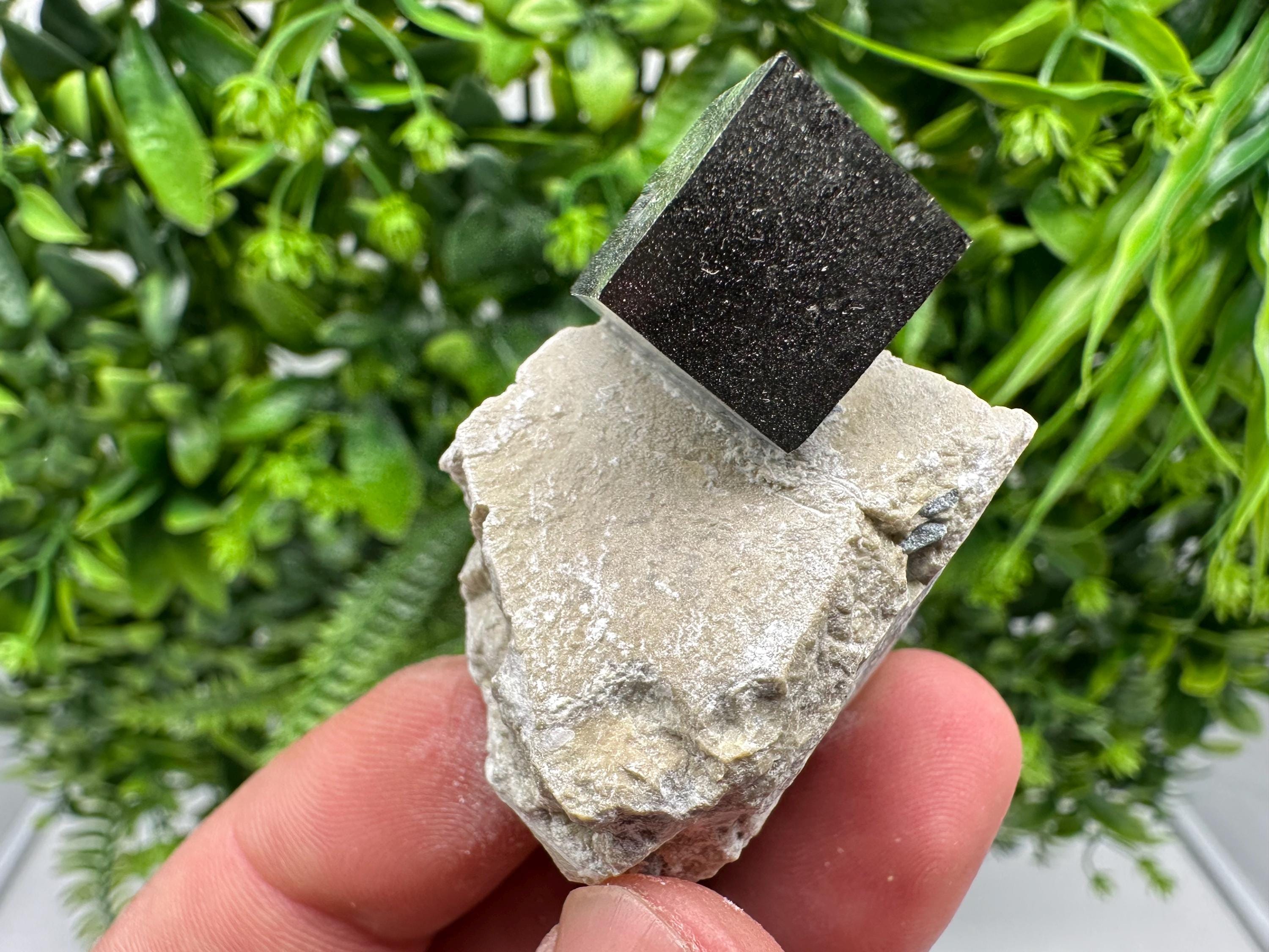 Large Pyrite Cube on Matrix, Navajun Spain, Home Decor Stone