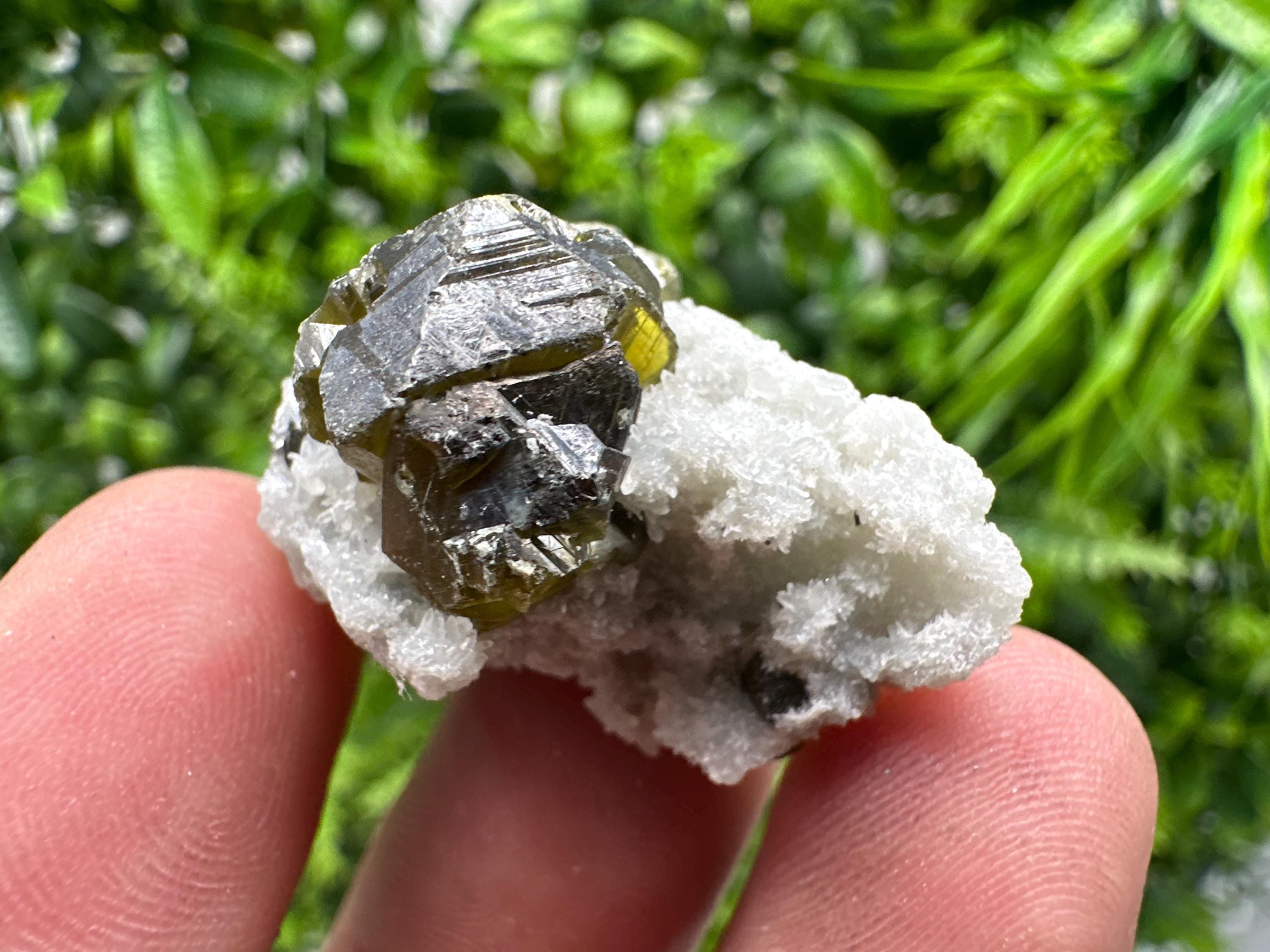 Sphalerite Gem: Cleiophane Crystal, Rare Green Mineral Stone