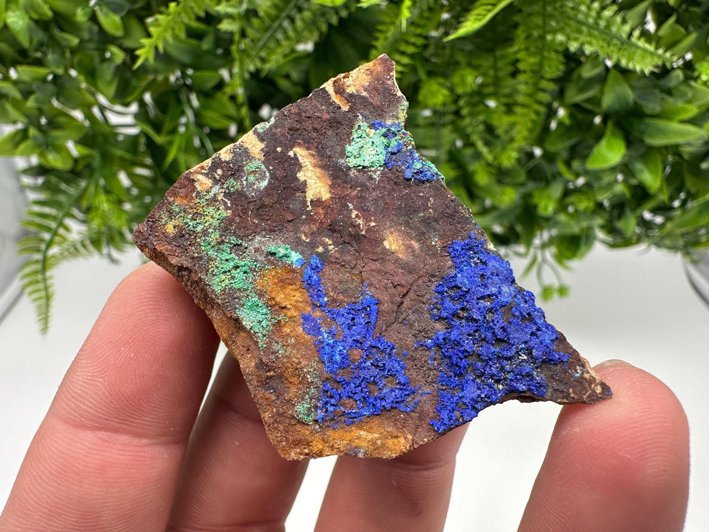 Moroccan Azurite Malachite Mineral Specimen, Rare Crystal