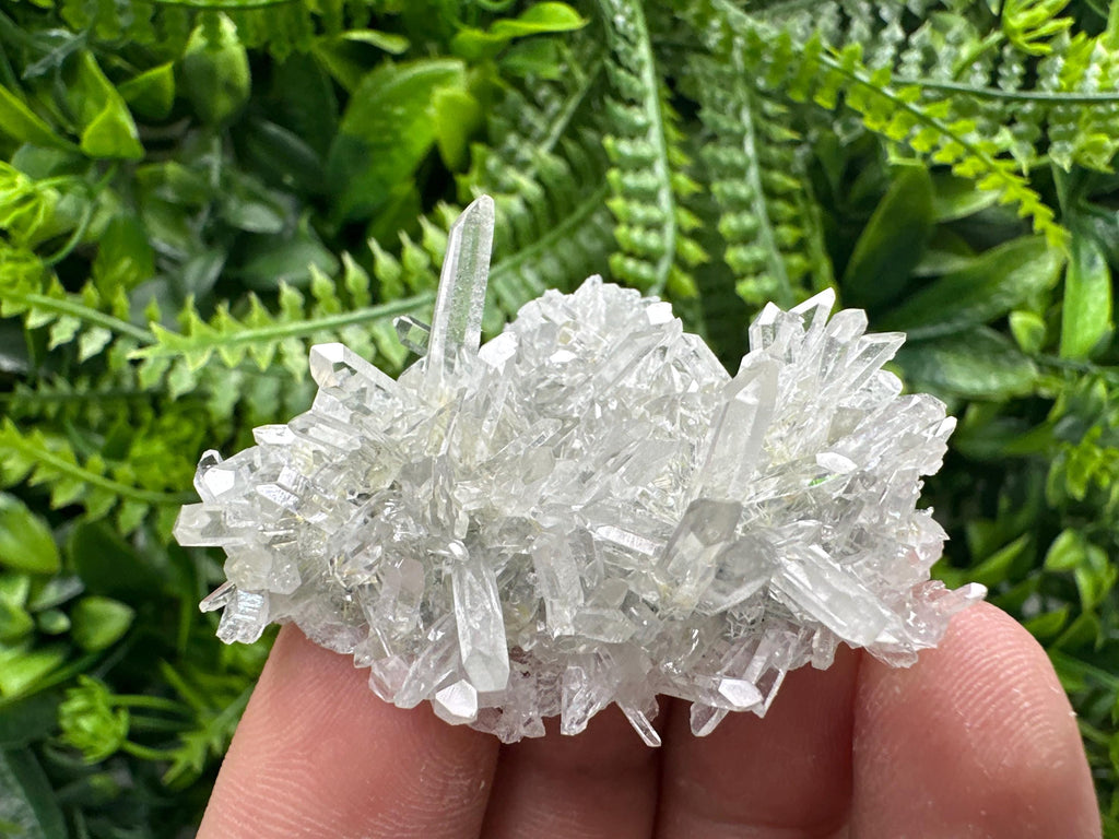 Transparent Quartz Cluster, Borieva Mine Mineral Specimen, Home Decor