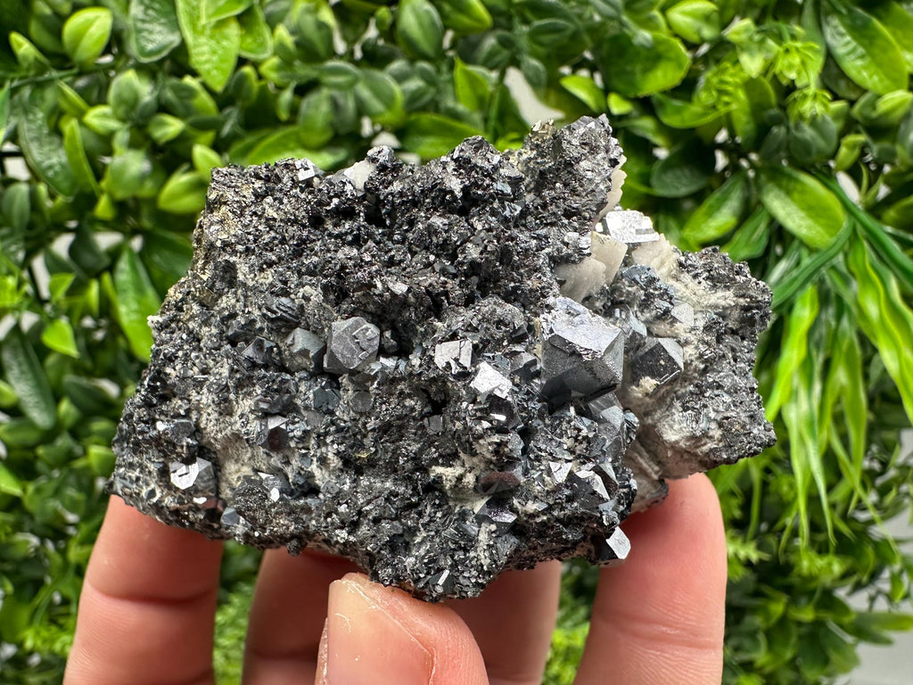 Galena Sphalerite Mineral Specimen: Calcite, Borieva Mine