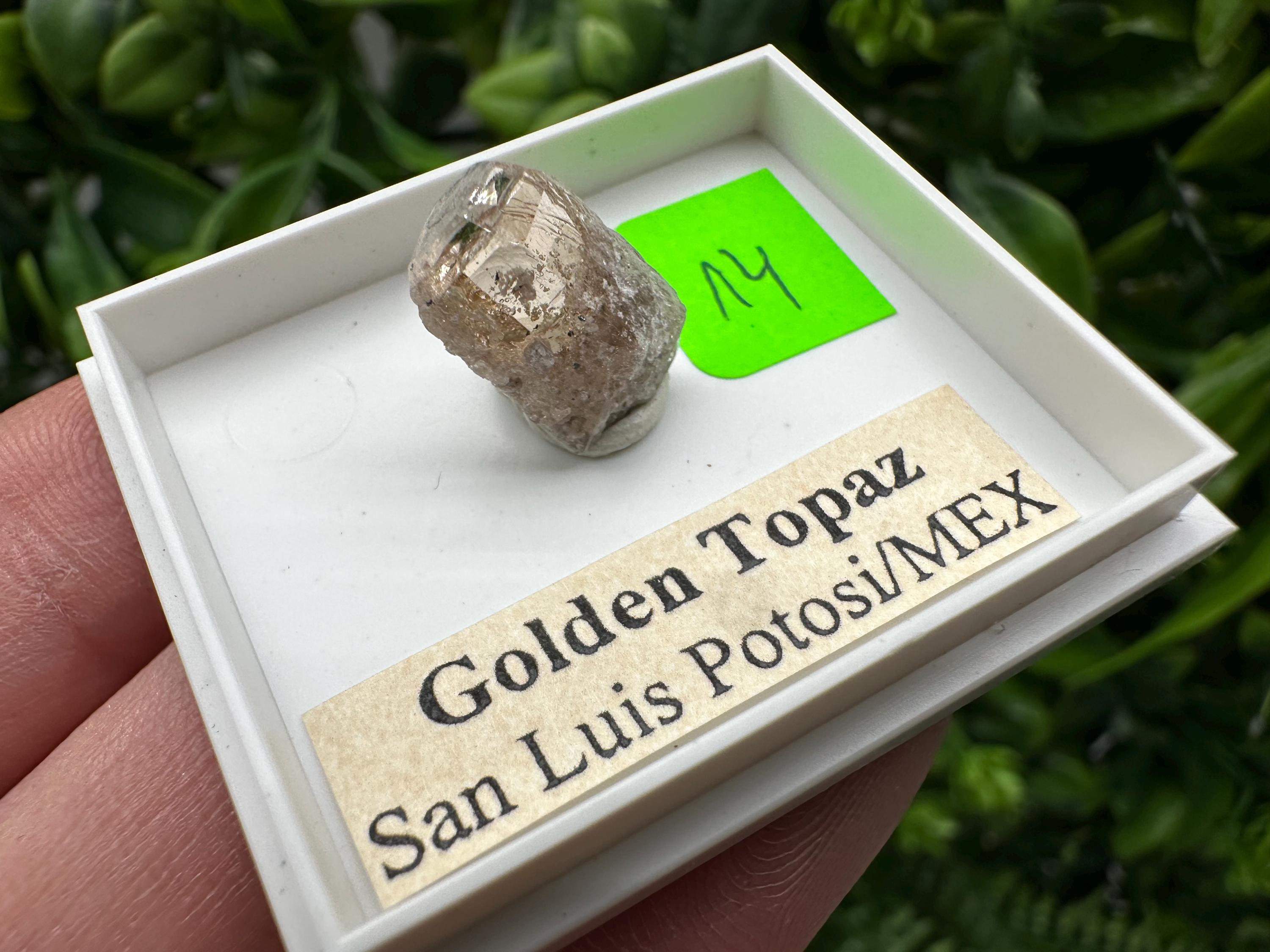 Golden Topaz Crystal, Mineral Specimen from Mexico