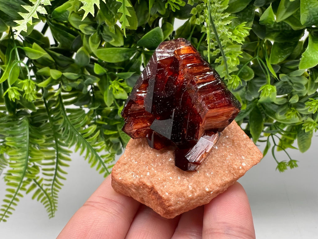 Orange-Brown Arcanite Mineral Specimen, Santa Ana Tin Mine