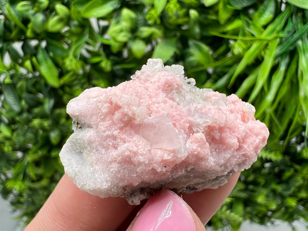 Beautiful Rhodochrosite perfect pink colour Starnica Mine Davidcovo Bulgaria natural minerals souvenir crystal gift home decor stone gift