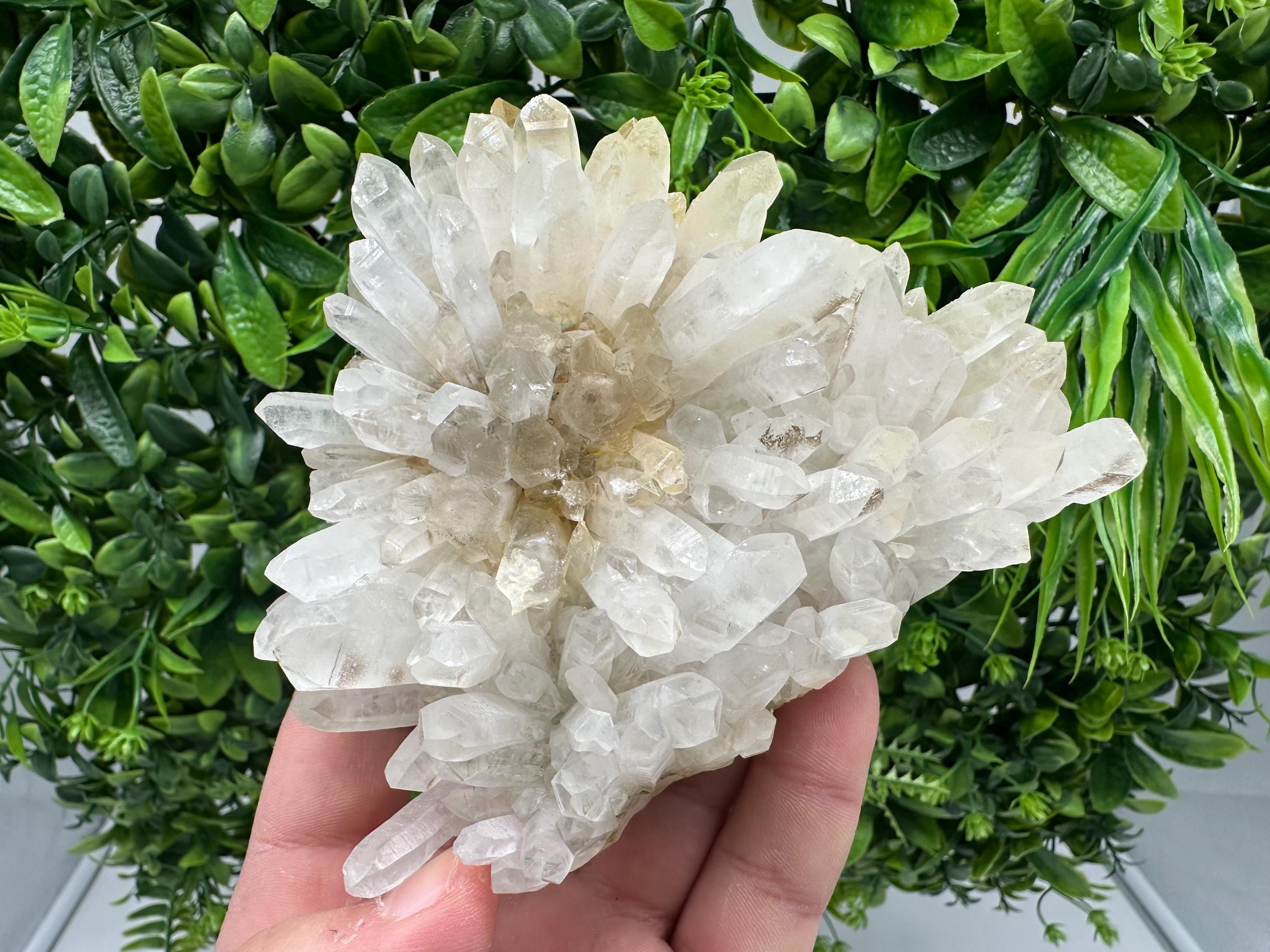 Quartz with Limonite Minerals: Crystal Home Decor Stone Collection