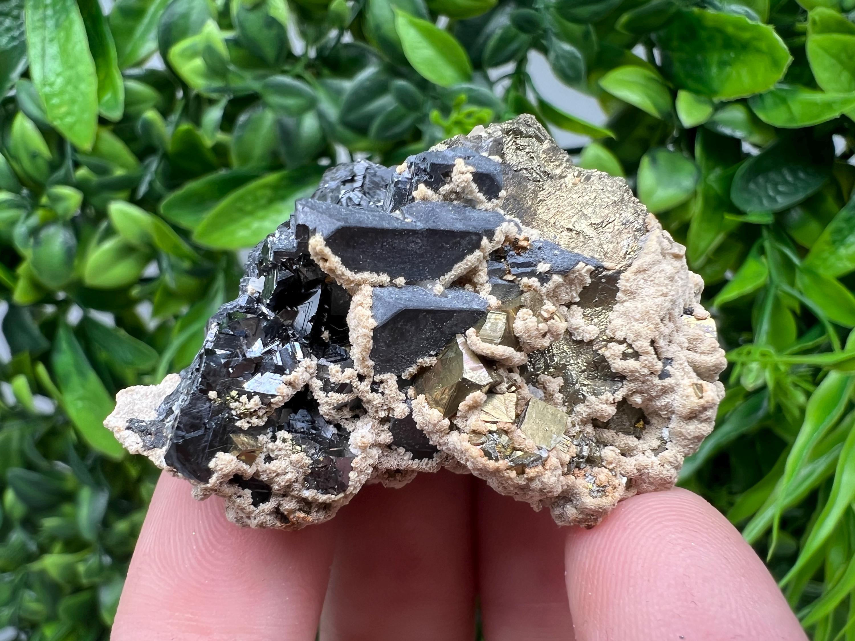 Galena Chalcopyrite Siderite Mineral Specimen: Madan Bulgaria Crystal