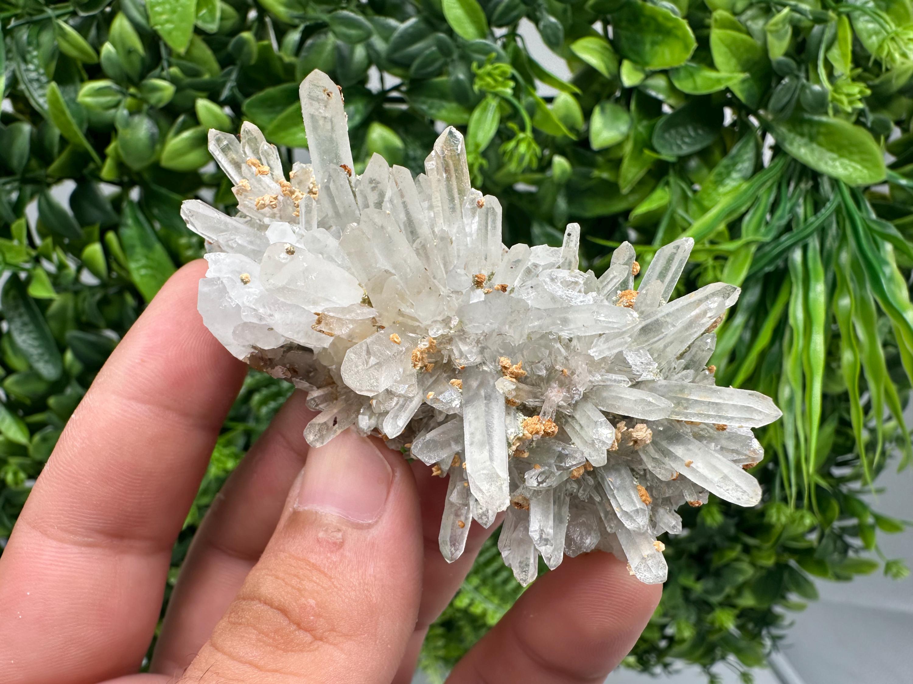 Stunning Quartz whit Sphalerite,Hematite,Iron oxide from 9th September mine,natural,collectible mineral specimen,home decor stone,gift,cryst