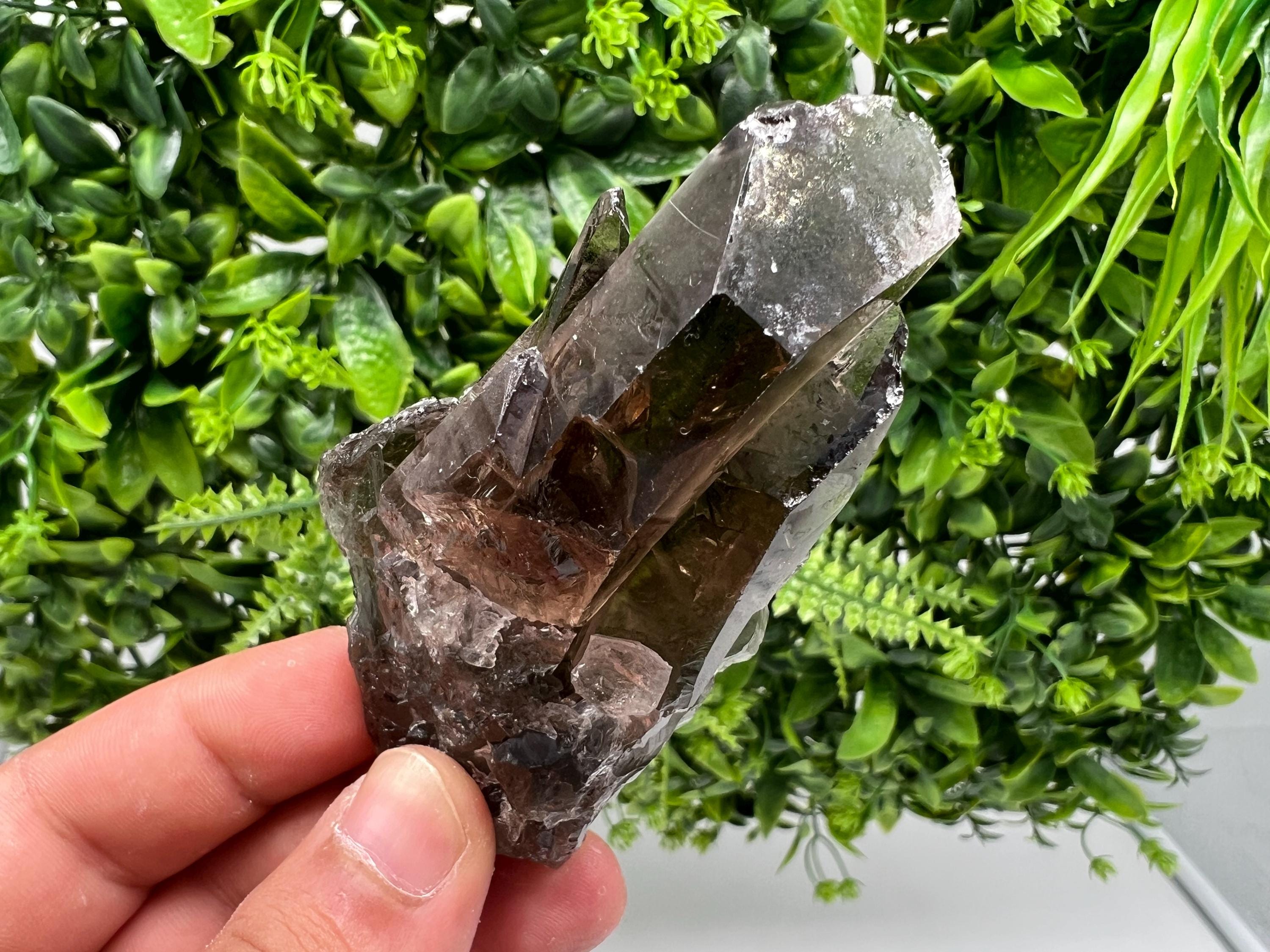 Rare Smoky Quartz Crystal Specimen: Home Decor Mineral Collection