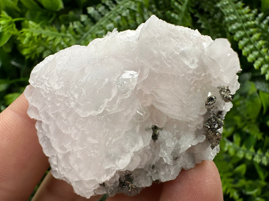 UV Fluorescent Calcite, Sphalerite, and Quartz Crystal - Bulgaria Mineral Specimen