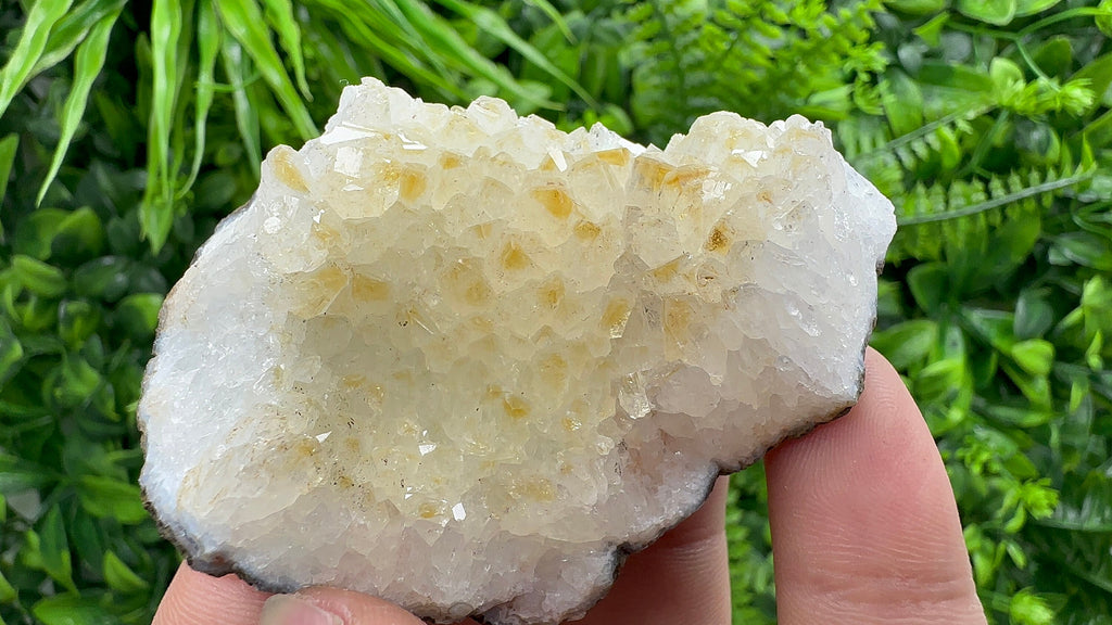 Citrine Crystal Cluster with Hematite Inclusions - Brazil