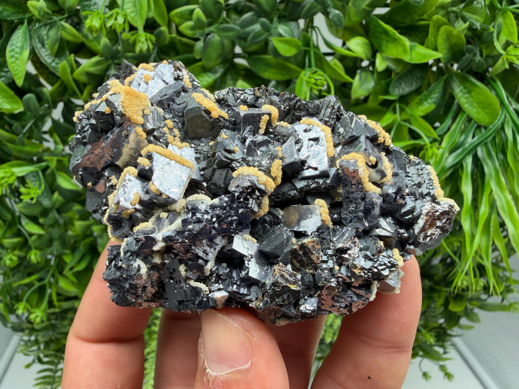 Amazing Galena spinel law on Quartz whit Siderite,from Krushev dol mine,Bulgaria,natural,collection mineral specimen,home decor crystal,souv