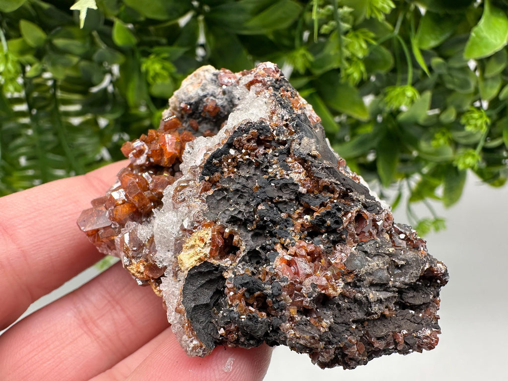 Red Vanadinite on Barite from Marocco,crystal minerals Speciment cluster Vanadinite crystal Vanadinite Geology Vanadinite cluster minerals
