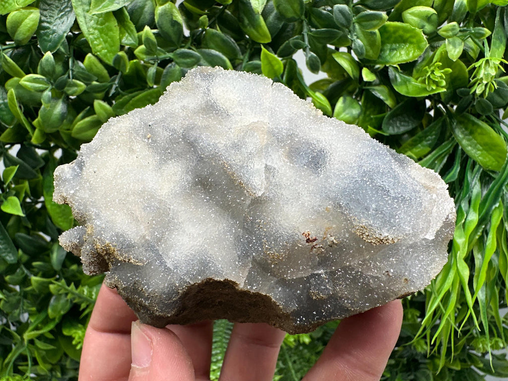 Blue Chalcedony Quartz with Chlorite Inclusions, Bulgaria Mineral Specimen