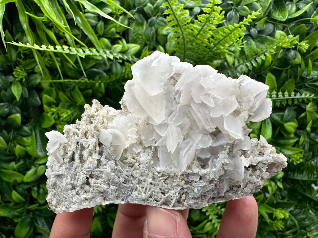 Calcite on Chalcedony, Krushev dol Mine, Bulgaria, Mineral Specimen