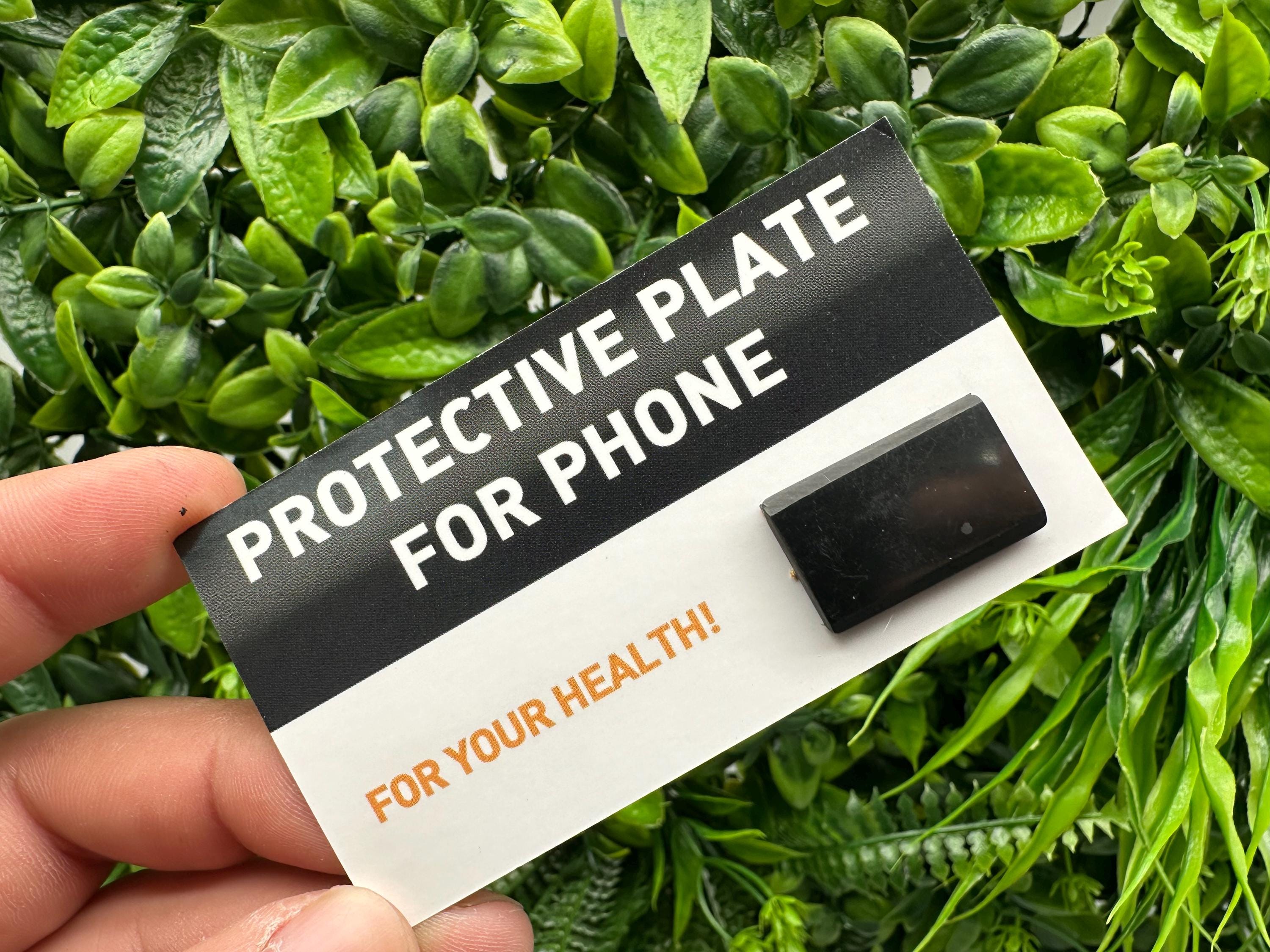 Shungite Phone Sticker, EMF Radiation Protection, Origin Russia