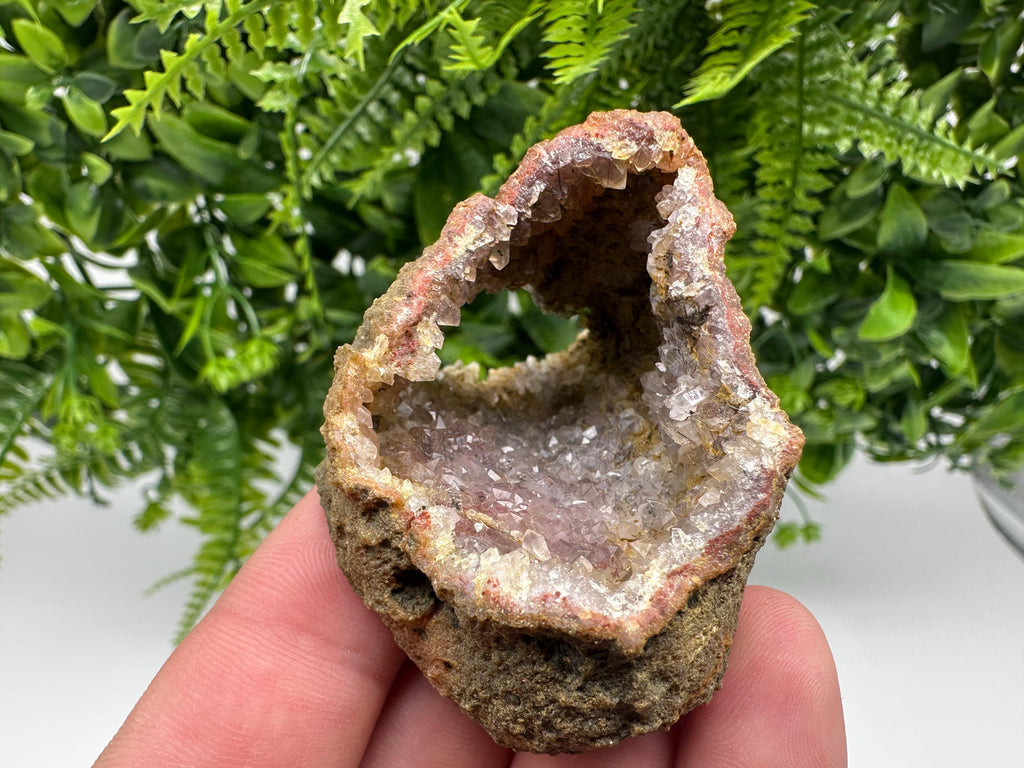 Moroccan Red Chalcedony Crystal Specimen: Rare Mineral Gift
