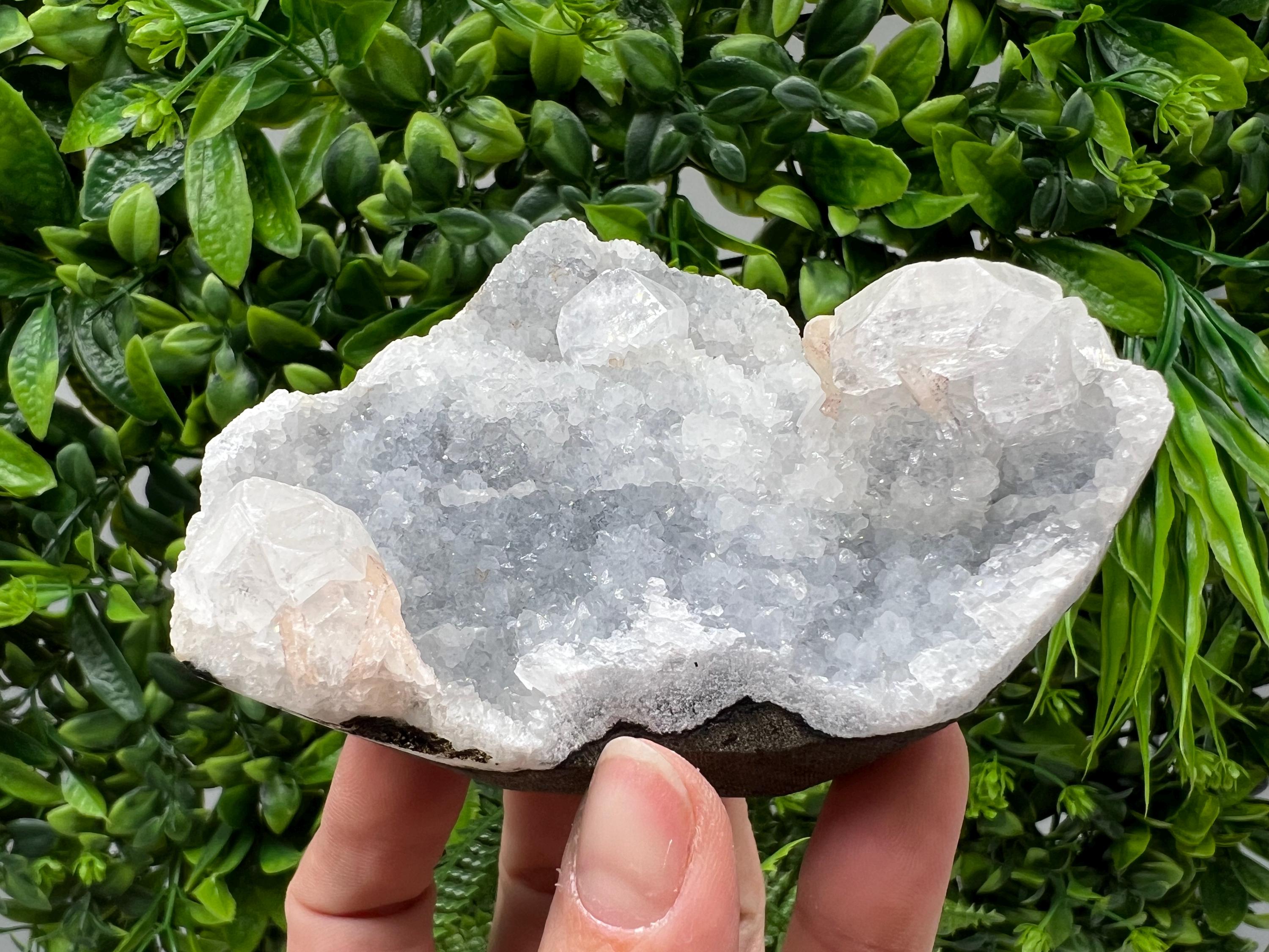 Natural Chalcedony Specimen, India Minerals, Rare Crystal Decor