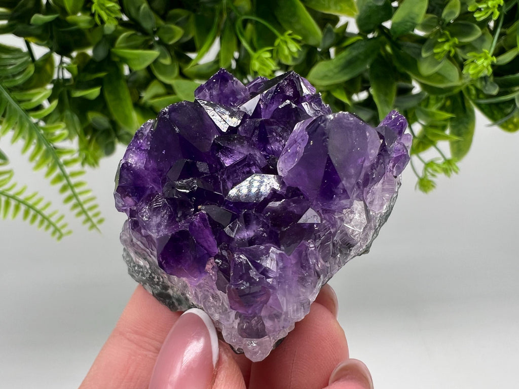 Uruguay Amethyst Crystal: Purple Quartz Home Decor, Energy Stone