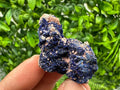 Crystallized Azurite-Kerrouchen,Morocco-Blue Azurite Specimen-High Quality Blue Azurite-Azurite Mineral Specimen, gemmy,lustrous of Azurite