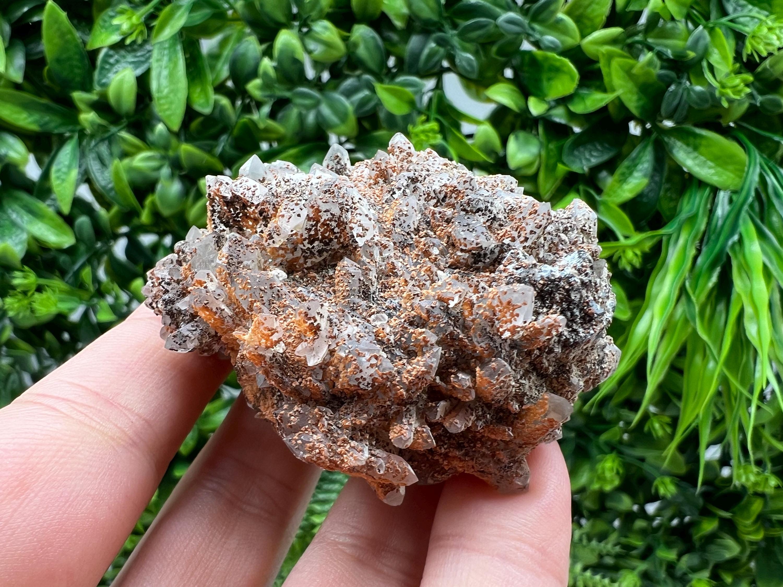 Stunning Quartz whit dolomite on Sphalerite and Galena,from Krushev dol mine,Bulgaria,natural collection mineral specimen,home decor crystal