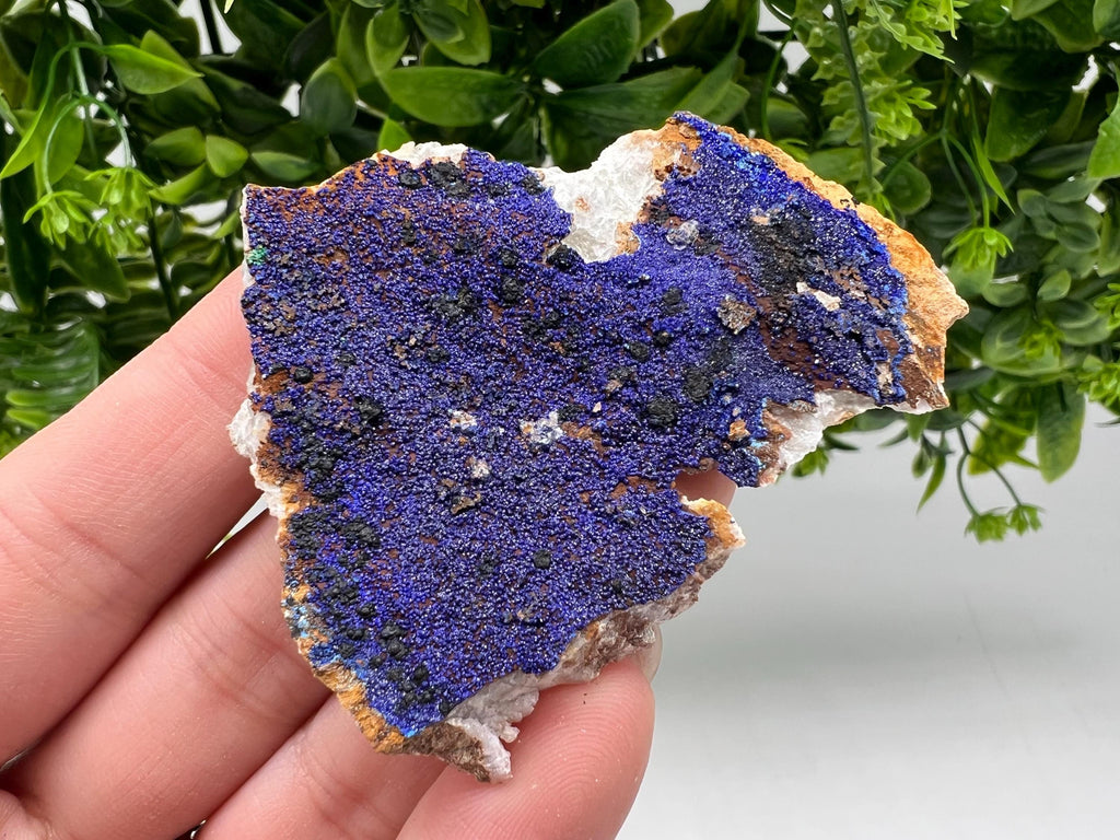 Azurite Malachite Mineral Specimen: Moroccan Blue-Green Crystal, Collector Stone